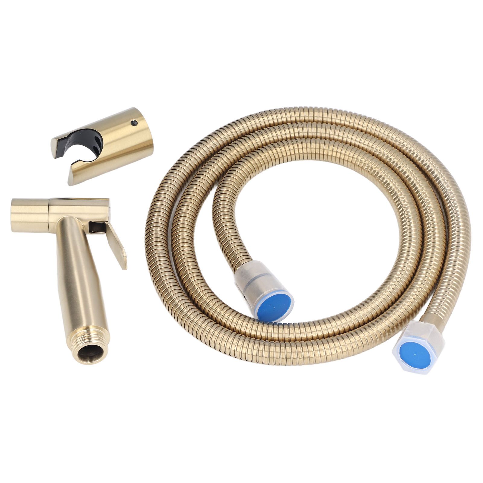 Bidet Sprayer Stainless Steel G1/2 Adjustable Water Pressure Portable Space Saving Easy Installation Handheld Bidet SprayerGold - Image 2