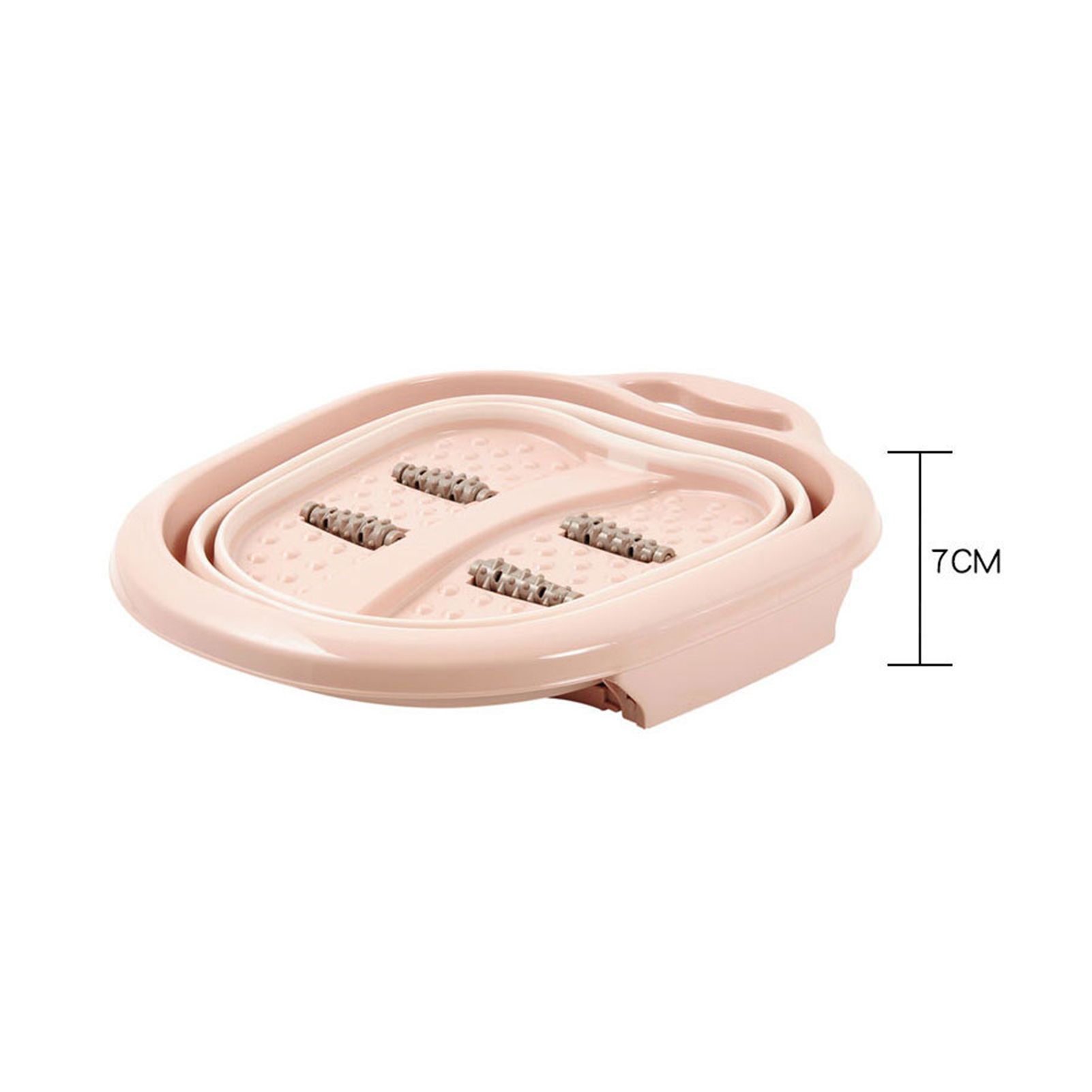 Foot Soaking Bath Basin Foldable Portable Roller Design SPA Massage Bucket for Relieving Feet Pain AchesPink - Image 3