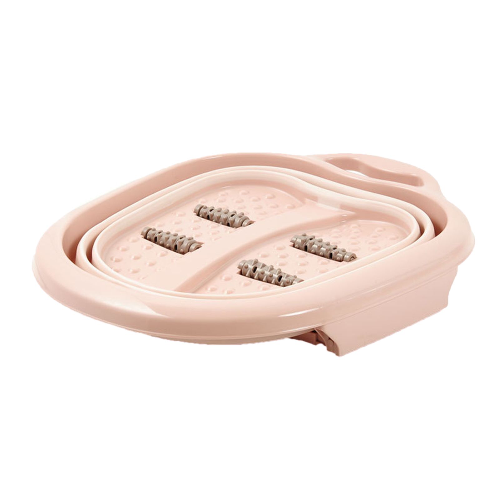 Foot Soaking Bath Basin Foldable Portable Roller Design SPA Massage Bucket for Relieving Feet Pain AchesPink - Image 4