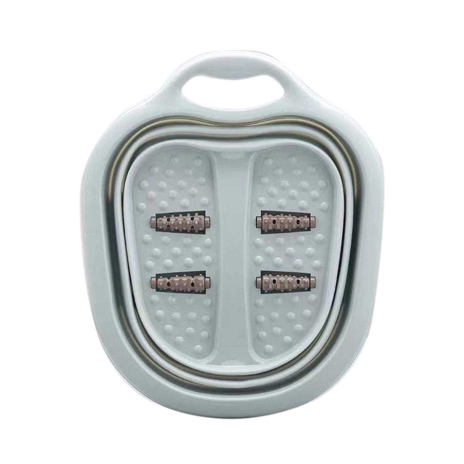 Foot Soaking Bath Basin Foldable Portable Roller Design SPA Massage Bucket for Relieving Feet Pain AchesGreen - Image 1