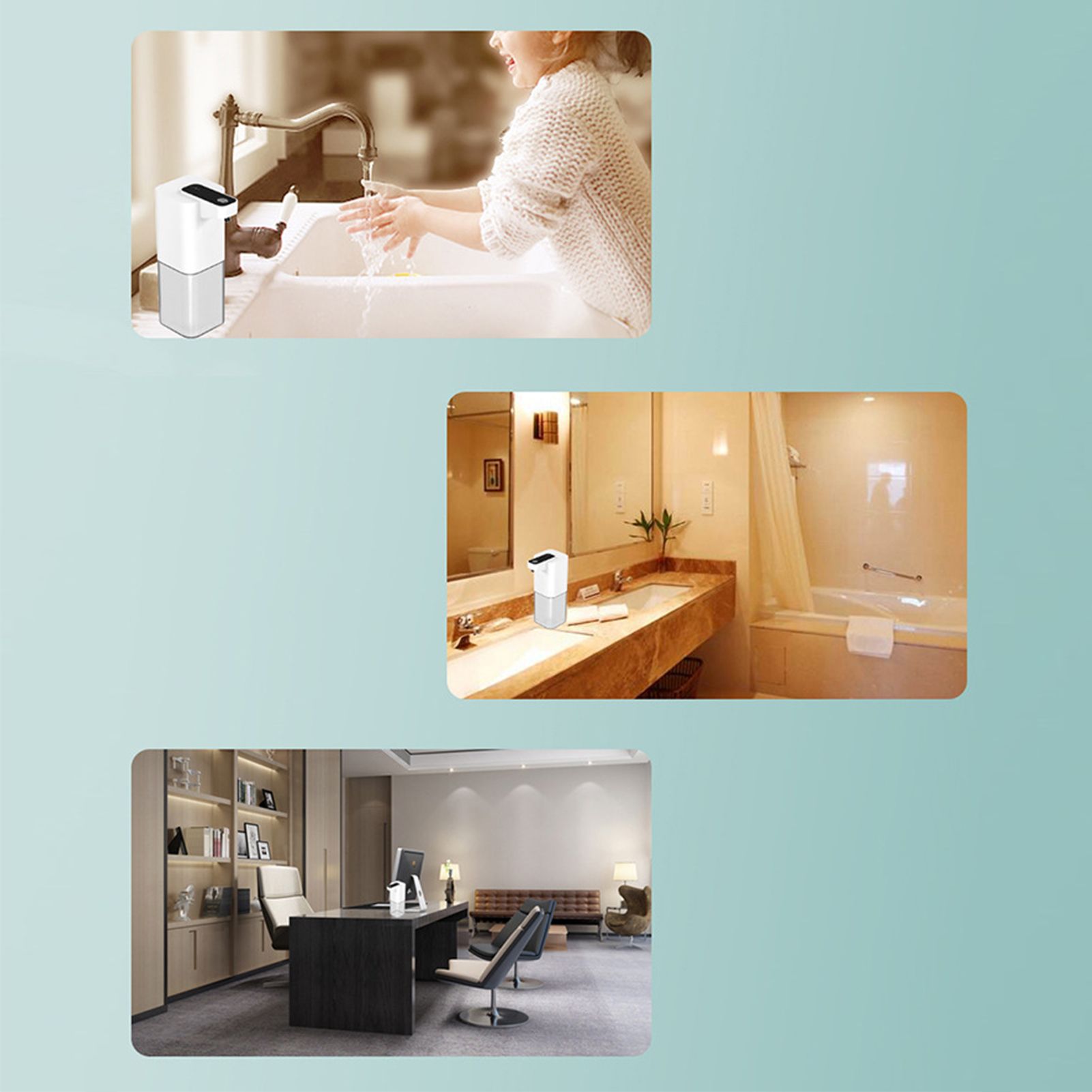 Infrared Automatic Sensor Soap Dispenser Touchless PX4 Waterproof Space Saving Automatic Dish Soap Dispenser for WashroomsFoam - Image 6