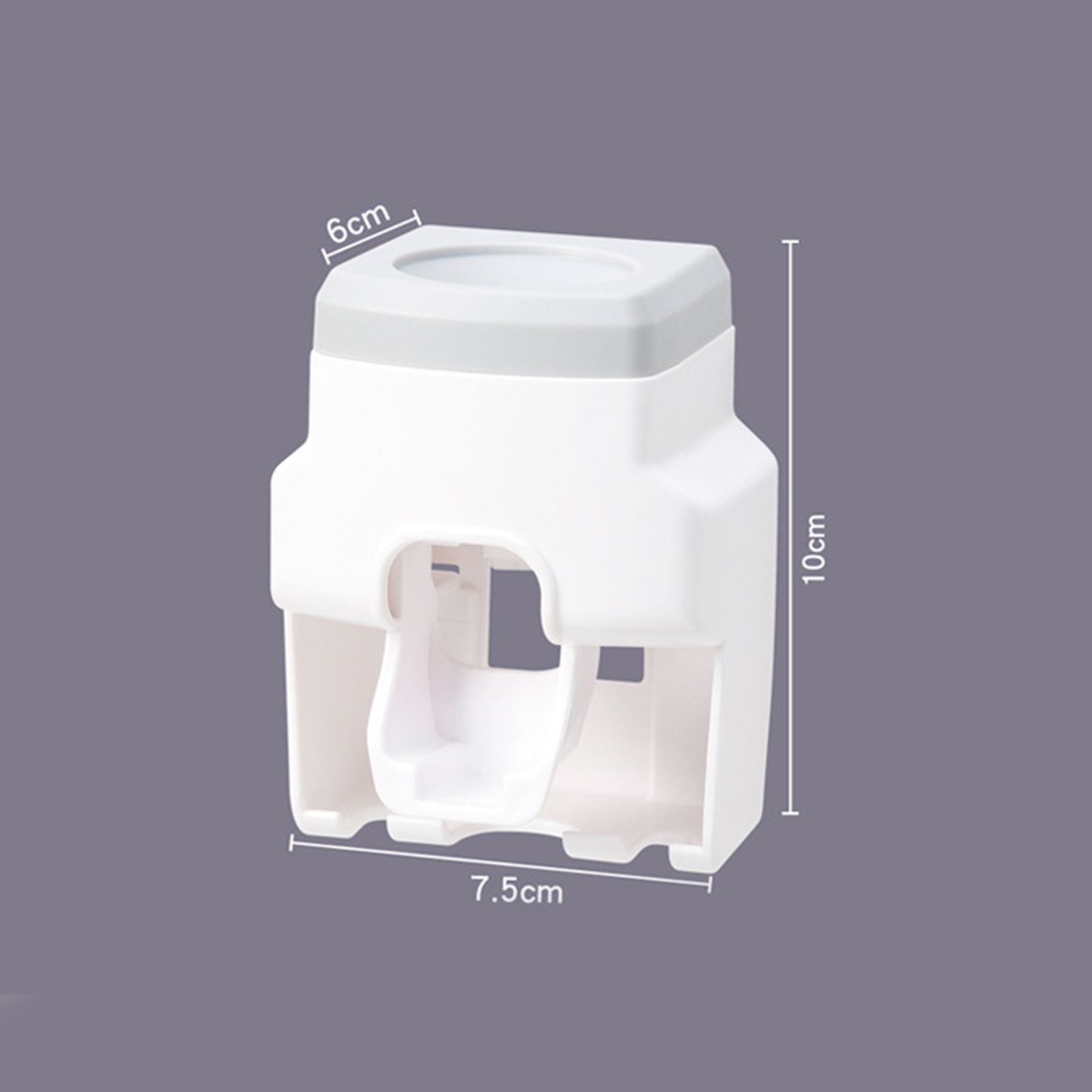 Automatic Toothpaste Dispenser Squeezer with Toothbrush Holder Wall Mounted for Bathroom Adults KidsGrey - Image 3