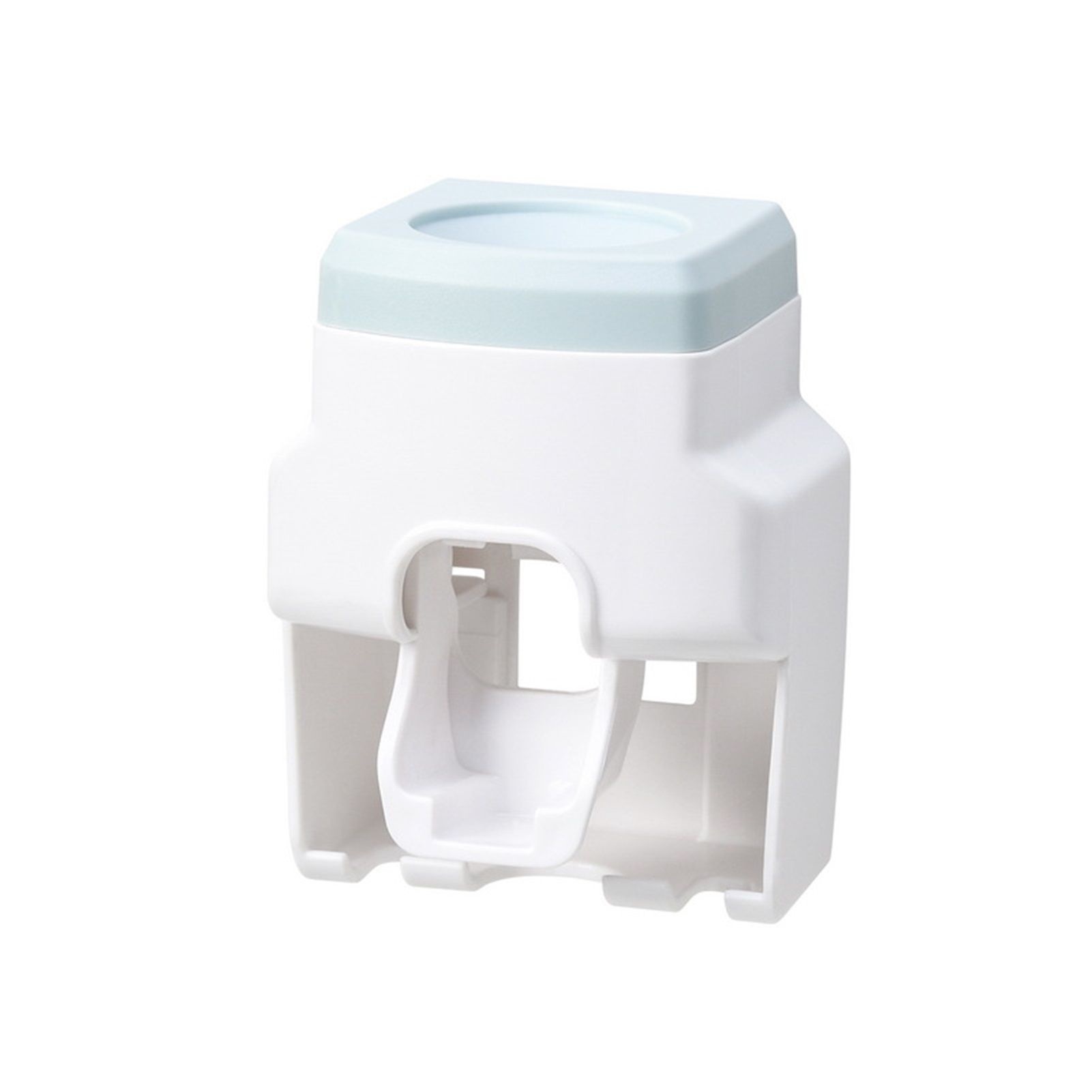 Automatic Toothpaste Dispenser Squeezer with Toothbrush Holder Wall Mounted for Bathroom Adults KidsBlue - Image 1
