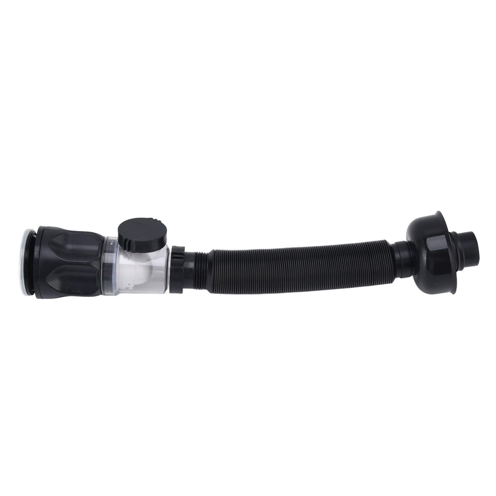 Basin Drain Pipe Wash Basin Sink Drain Hose Flexible PVC Water Pipe for Kitchen Bathroom BlackMulti Function with Bounce - Image 1