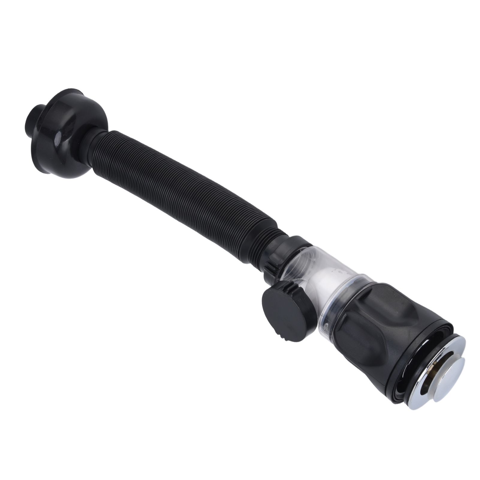 Basin Drain Pipe Wash Basin Sink Drain Hose Flexible PVC Water Pipe for Kitchen Bathroom BlackMulti Function with Bounce - Image 5