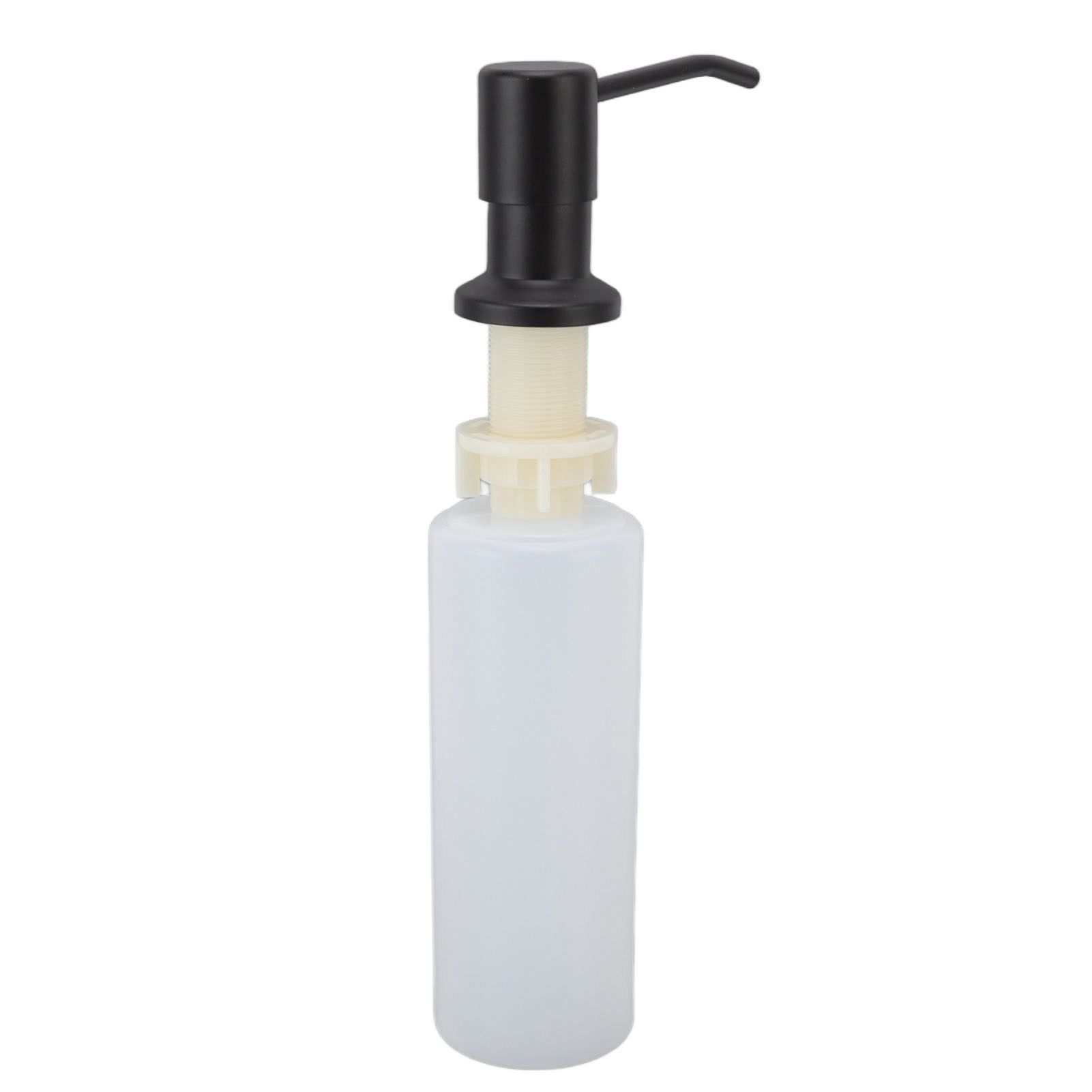 300ml Kitchen Sink Soap Dispenser Stainless Steel 360° Rotation Multifunctional Soap Dispenser for Kitchen Black - Image 4