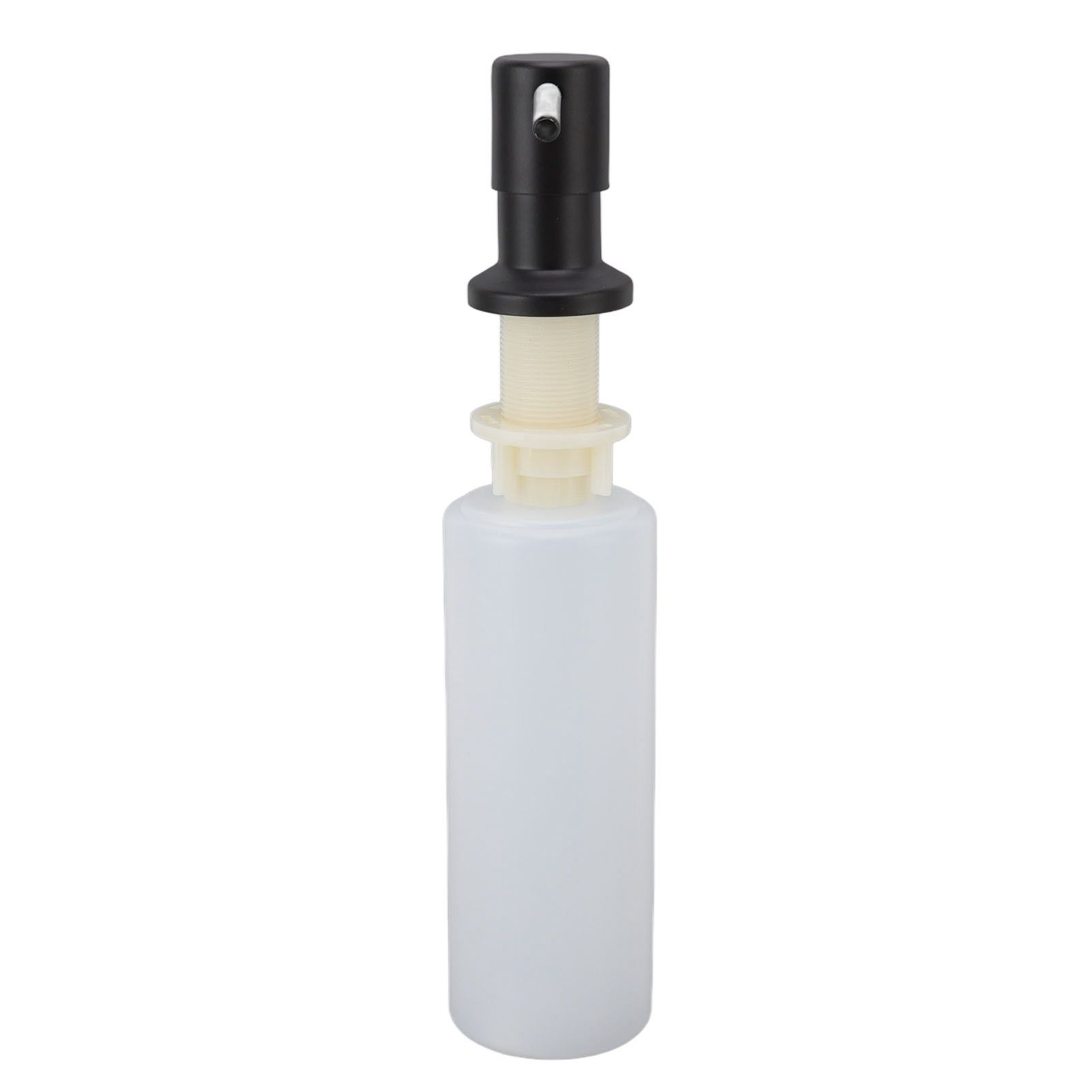 300ml Kitchen Sink Soap Dispenser Stainless Steel 360° Rotation Multifunctional Soap Dispenser for Kitchen Black - Image 5