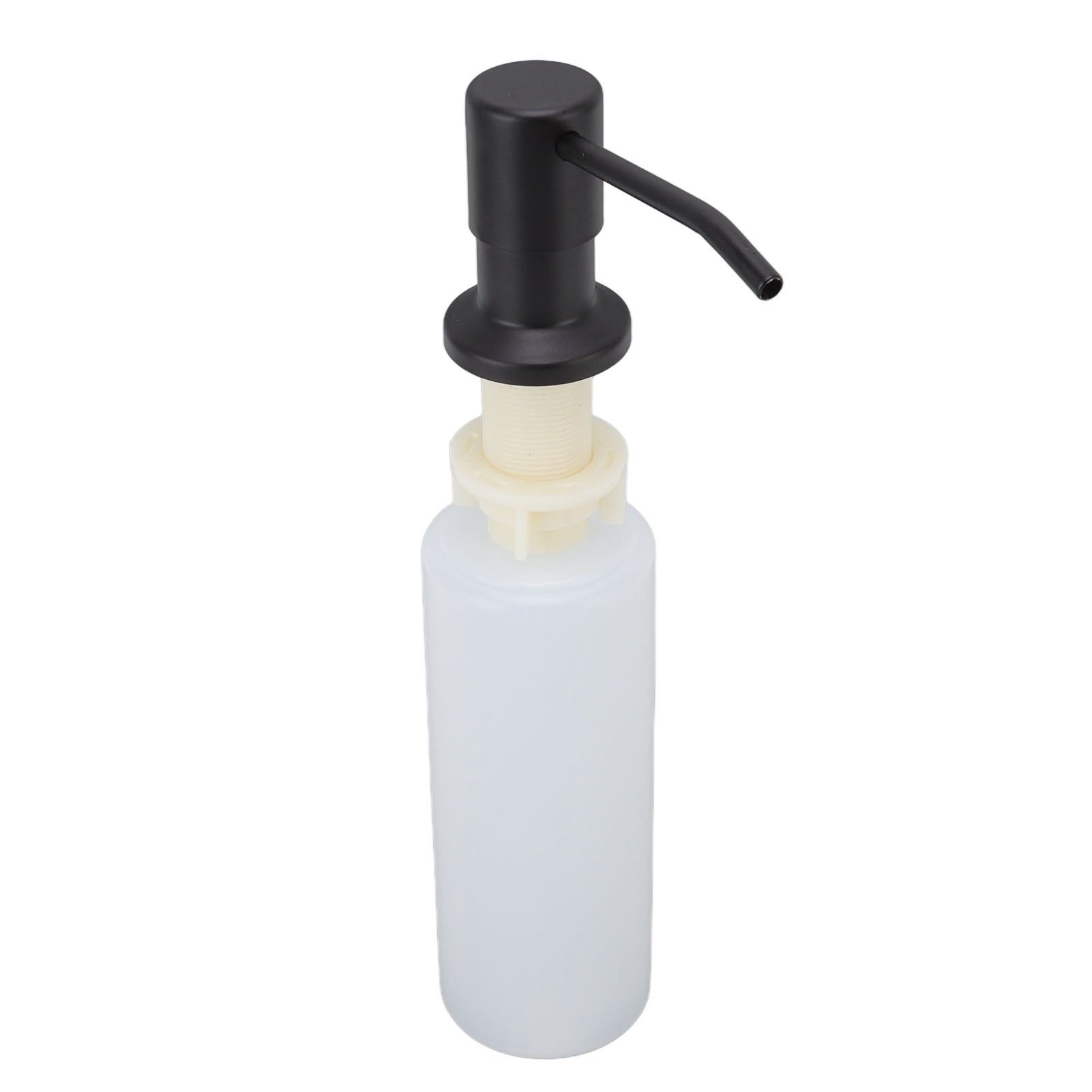300ml Kitchen Sink Soap Dispenser Stainless Steel 360° Rotation Multifunctional Soap Dispenser for Kitchen Black - Image 6