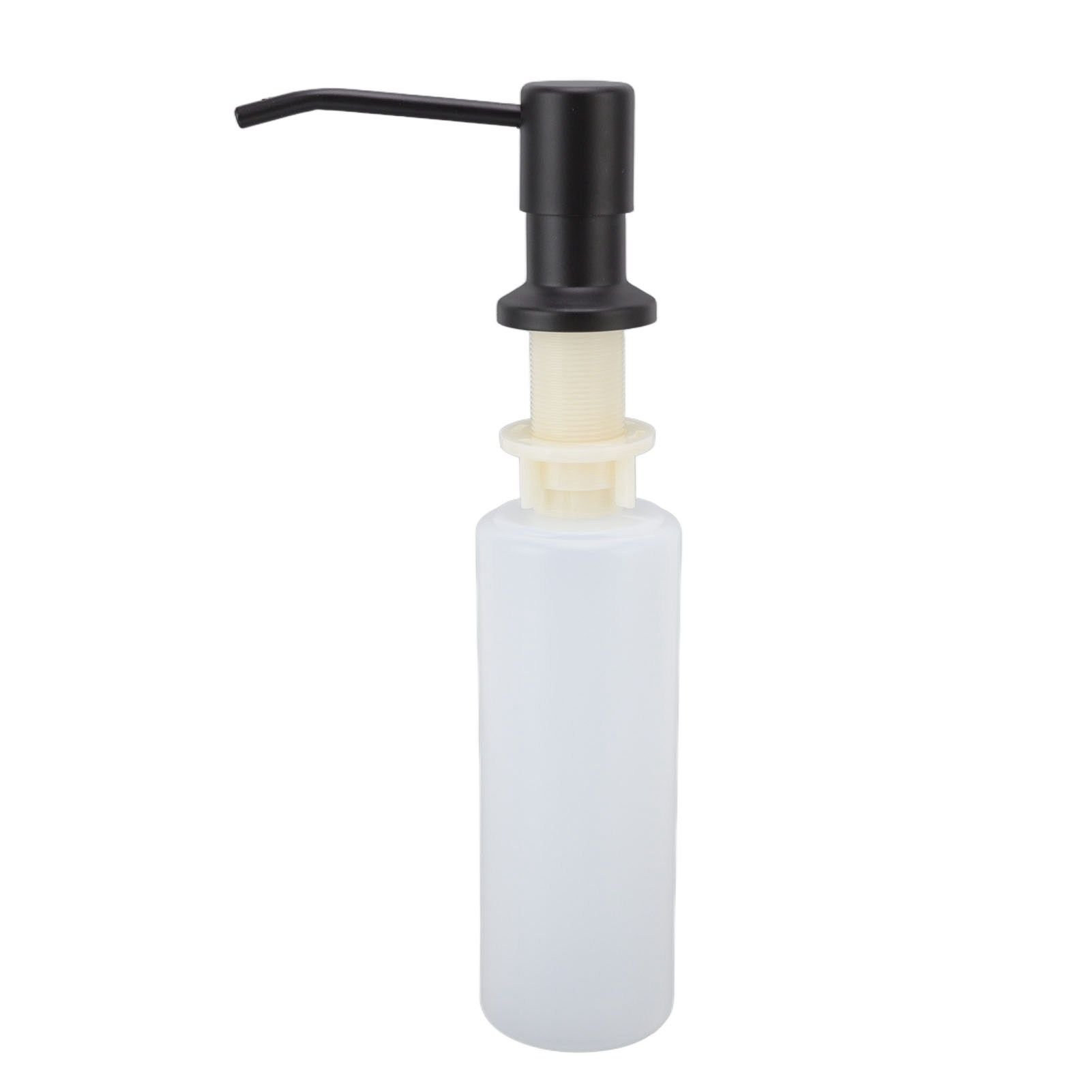 300ml Kitchen Sink Soap Dispenser Stainless Steel 360° Rotation Multifunctional Soap Dispenser for Kitchen Black - Image 7