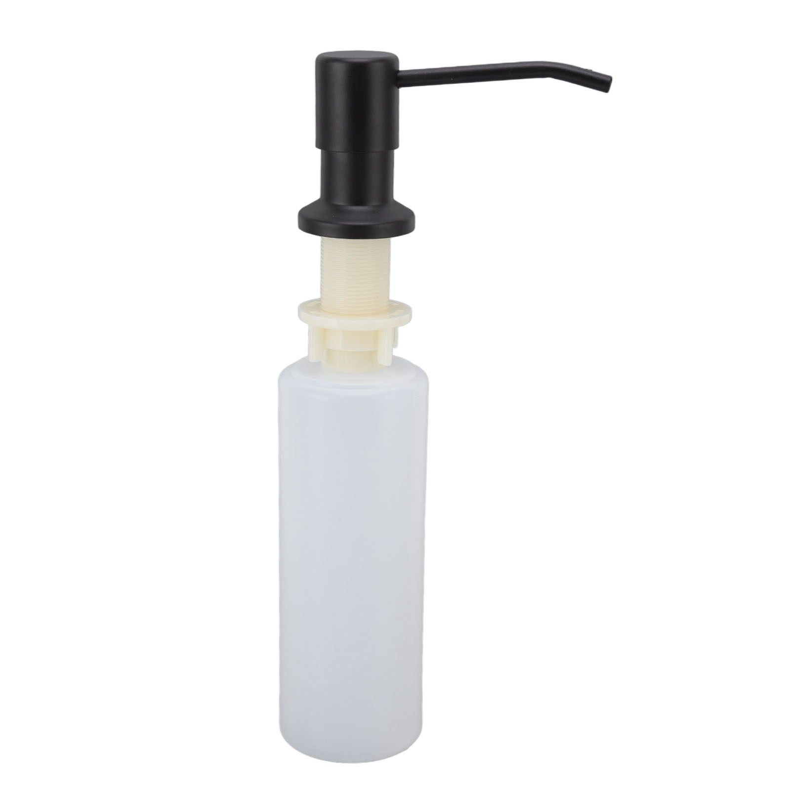 300ml Kitchen Sink Soap Dispenser Stainless Steel 360° Rotation Multifunctional Soap Dispenser for Kitchen Black - Image 8