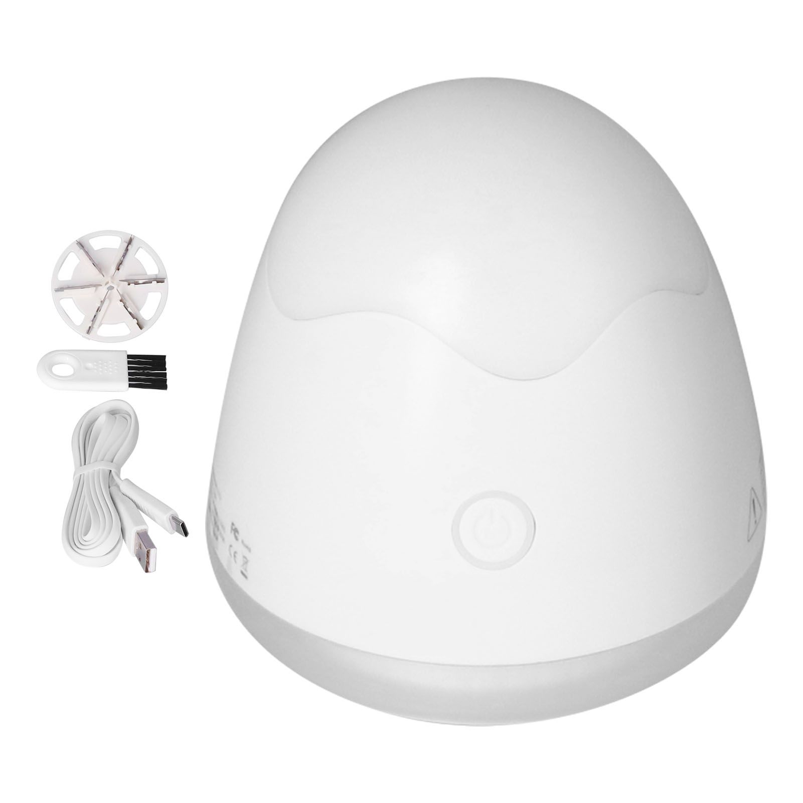 Mini Fabric Shaver Rechargeable Portable Sweater Defuzzer with Six Stainless Steel Leaf Blade and BrushWhite - Image 8