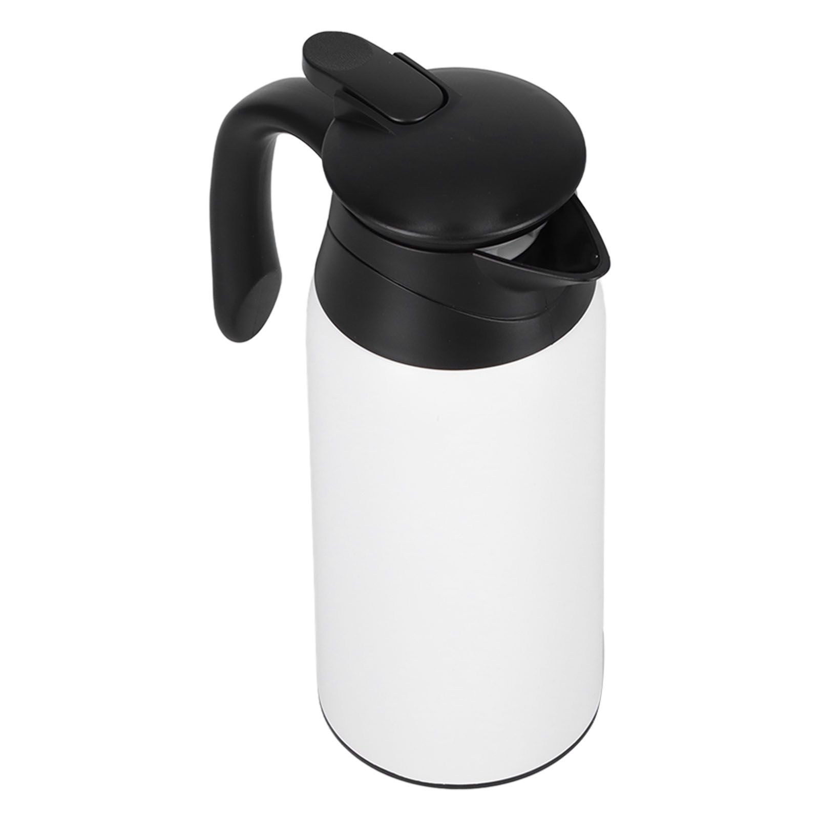 800ml Portable Electric Car Kettles Car Water Dispenser with White Base Silicone Sealing Ring Cover for Travel Boil WaterWhite - Image 7