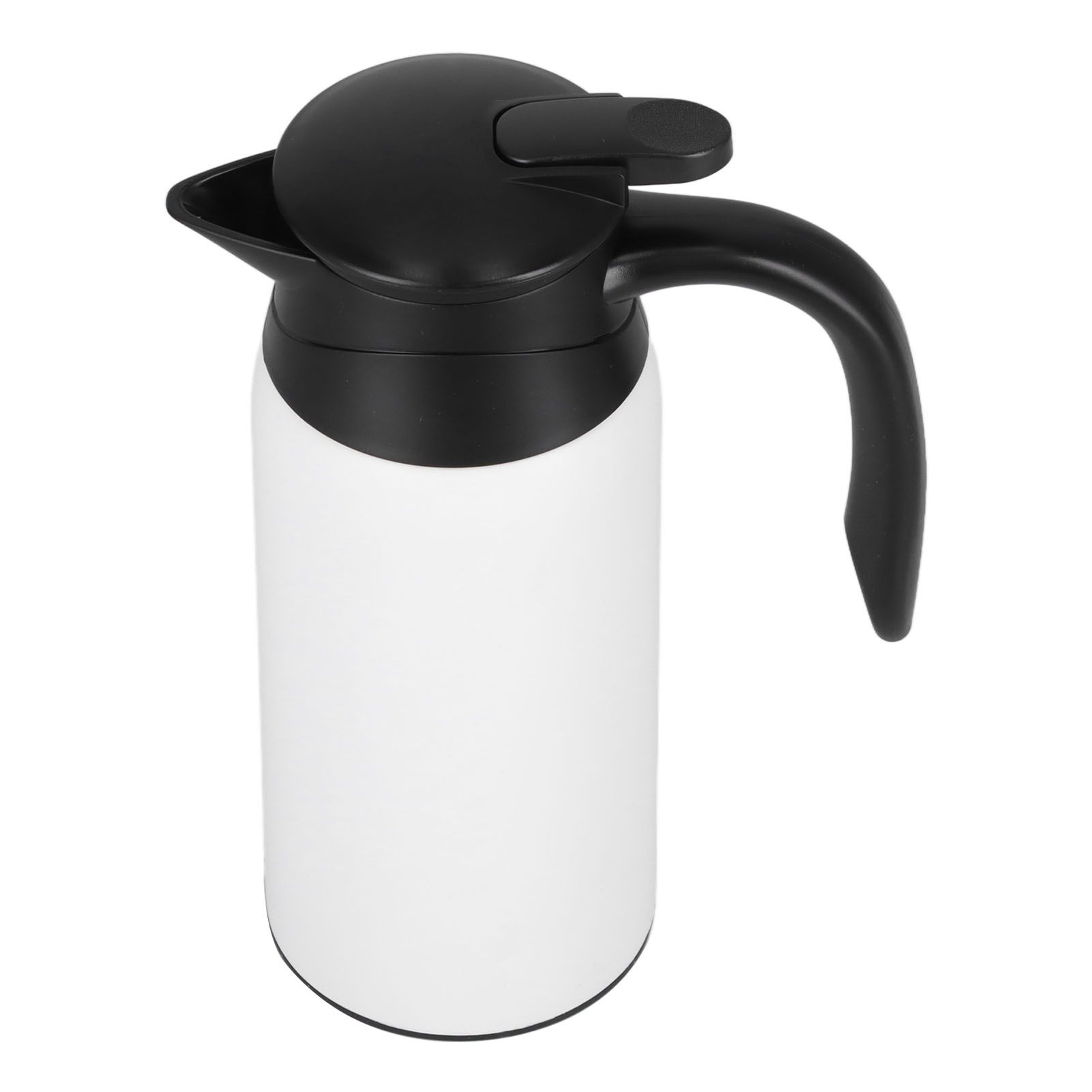800ml Portable Electric Car Kettles Car Water Dispenser with White Base Silicone Sealing Ring Cover for Travel Boil WaterWhite - Image 8