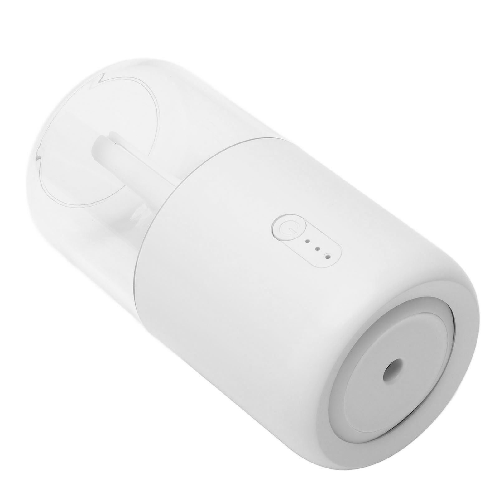 280ml Single Spray Humidifier Small Mist Quiet Operation with Warm Atmosphere Light for Car Home Office DesktopWhite - Image 6