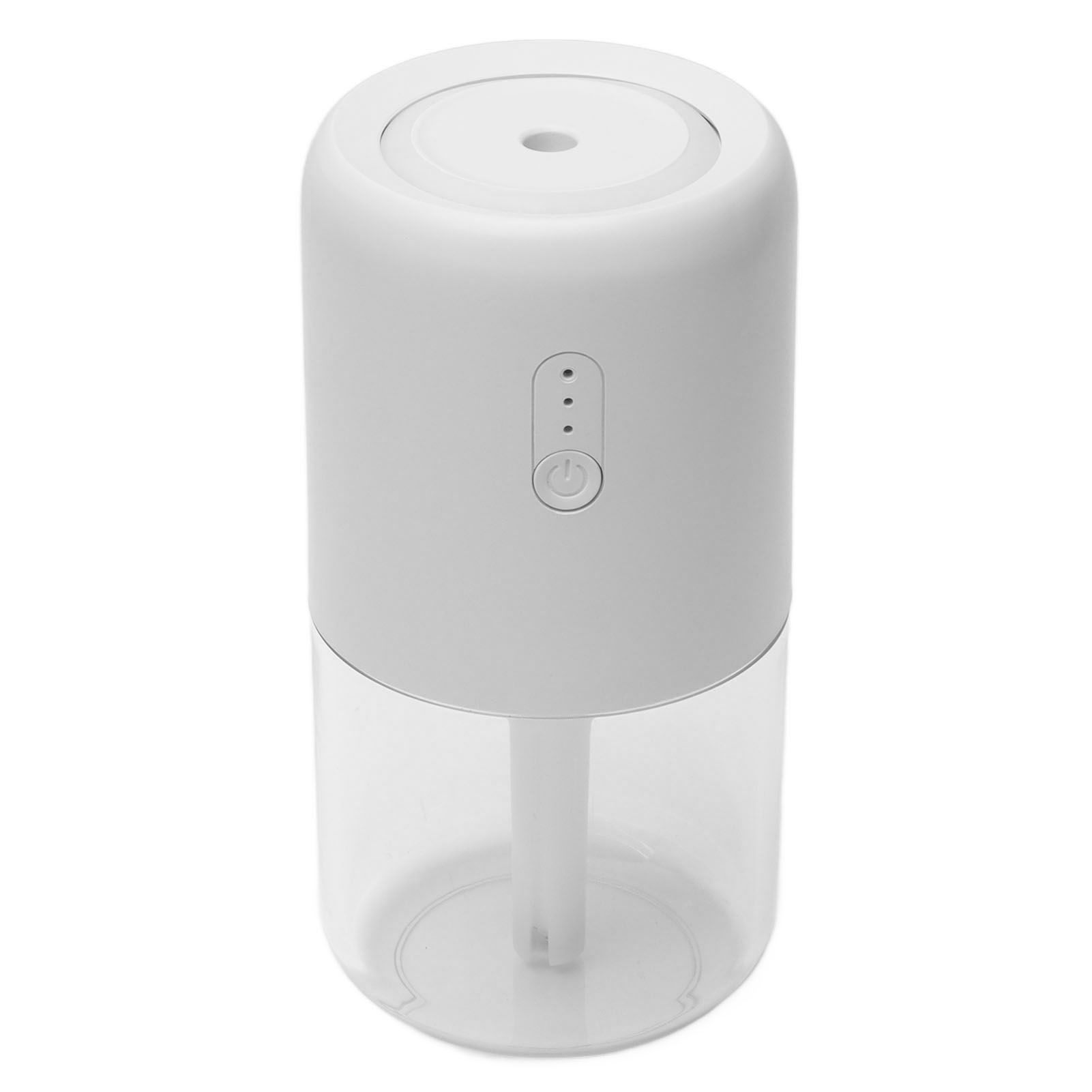 280ml Single Spray Humidifier Small Mist Quiet Operation with Warm Atmosphere Light for Car Home Office DesktopWhite - Image 7