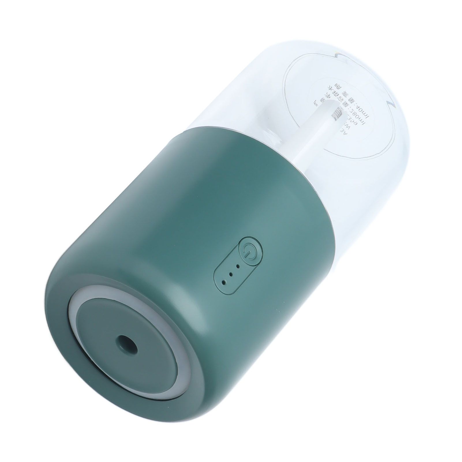 280ml Single Spray Humidifier Small Mist Quiet Operation with Warm Atmosphere Light for Car Home Office DesktopGreen - Image 2