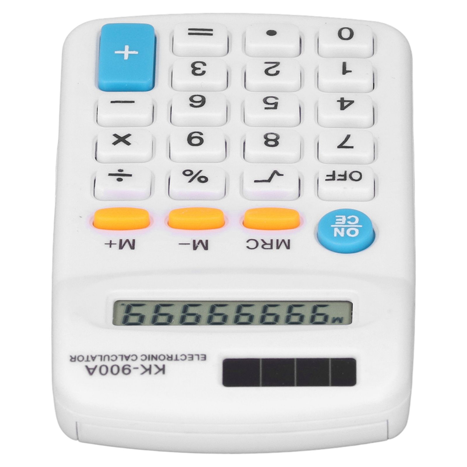Mini Calculators Handheld 8 Digit with LCD Display Sensitive Button Solar Battery Dual Power for Office School BusinessWhite - Image 3