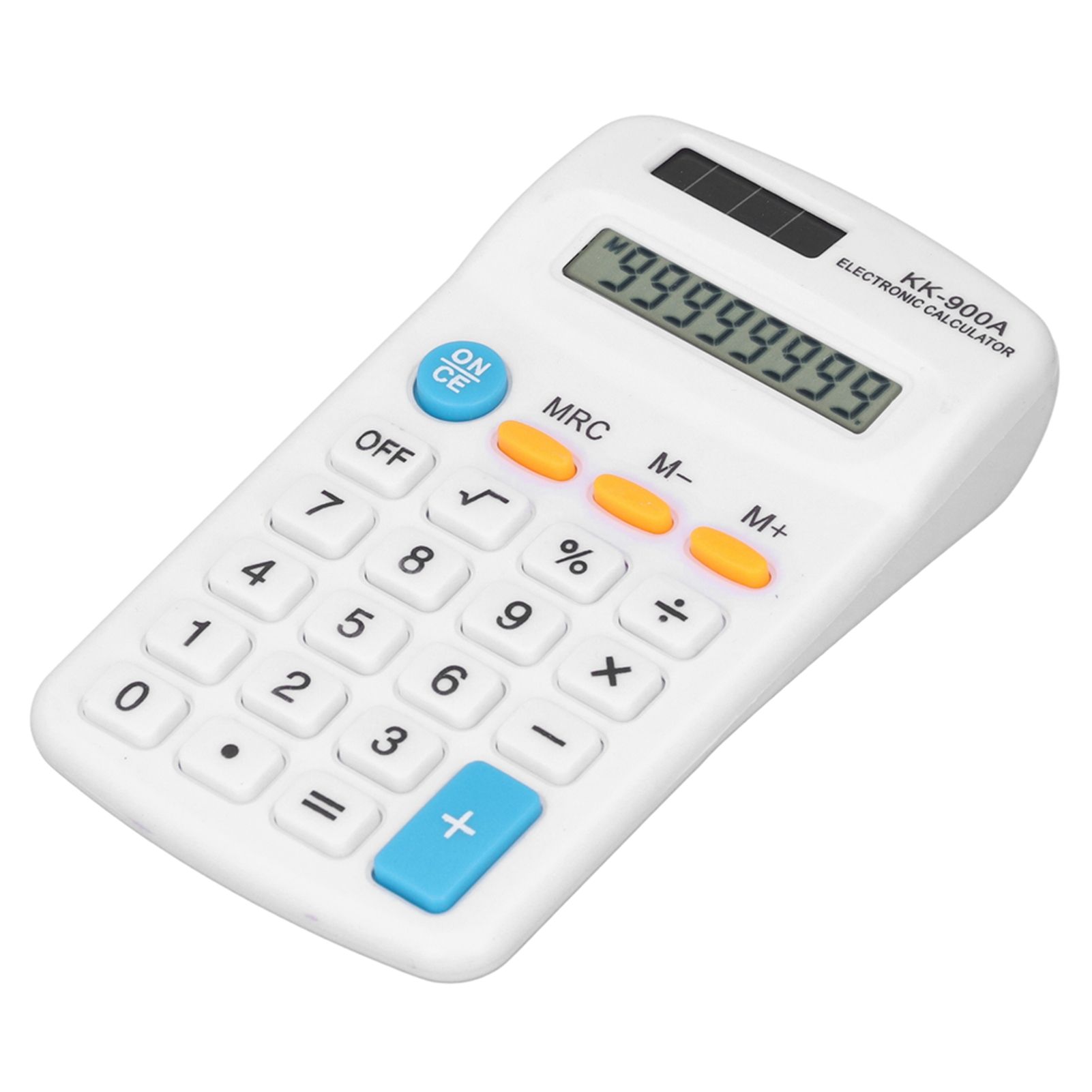 Mini Calculators Handheld 8 Digit with LCD Display Sensitive Button Solar Battery Dual Power for Office School BusinessWhite - Image 4