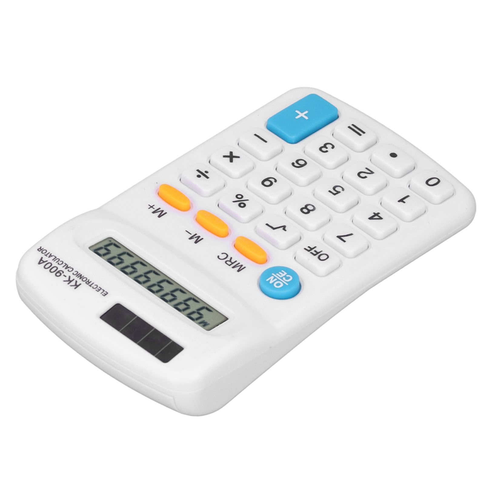 Mini Calculators Handheld 8 Digit with LCD Display Sensitive Button Solar Battery Dual Power for Office School BusinessWhite - Image 8