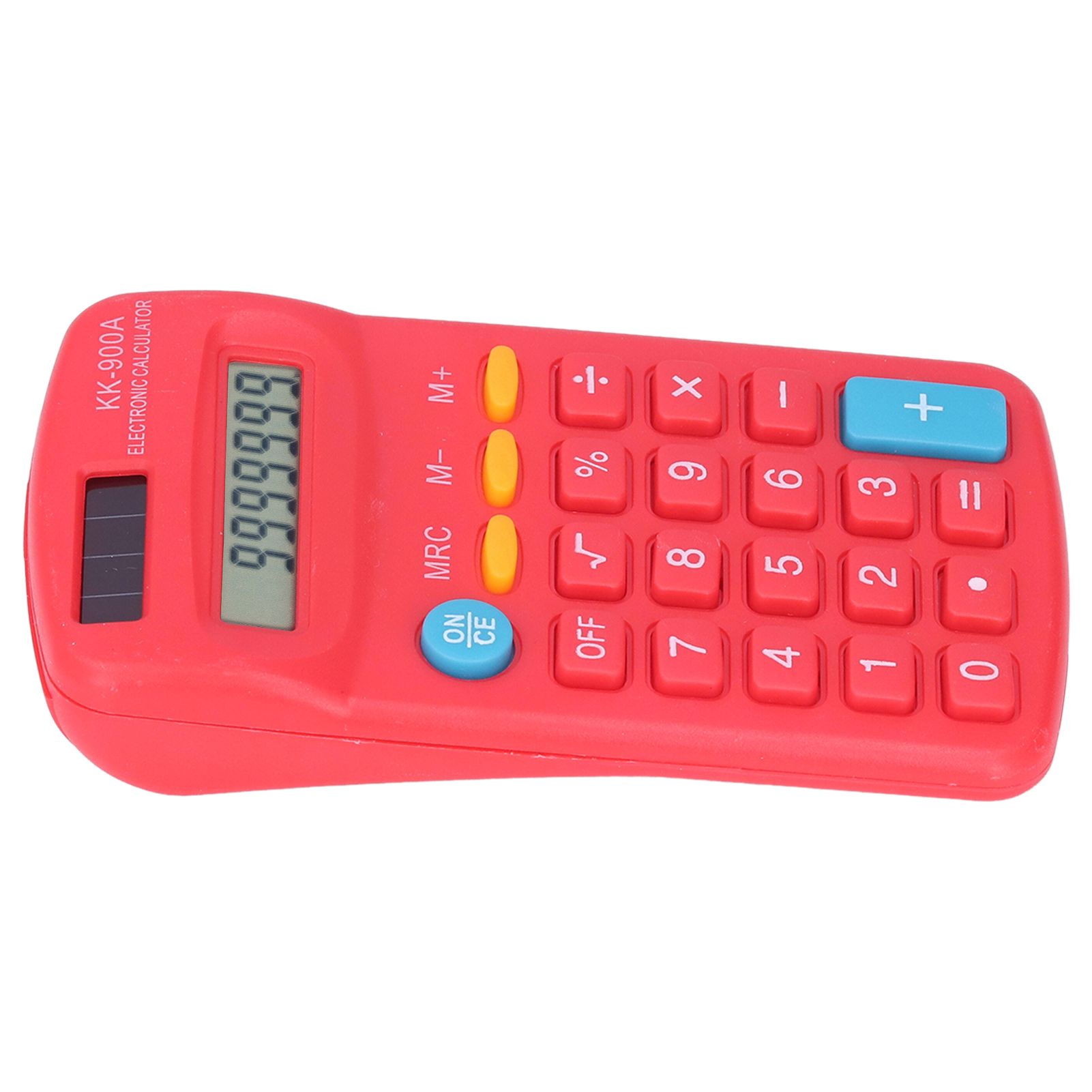 Mini Calculators Handheld 8 Digit with LCD Display Sensitive Button Solar Battery Dual Power for Office School BusinessRed - Image 3