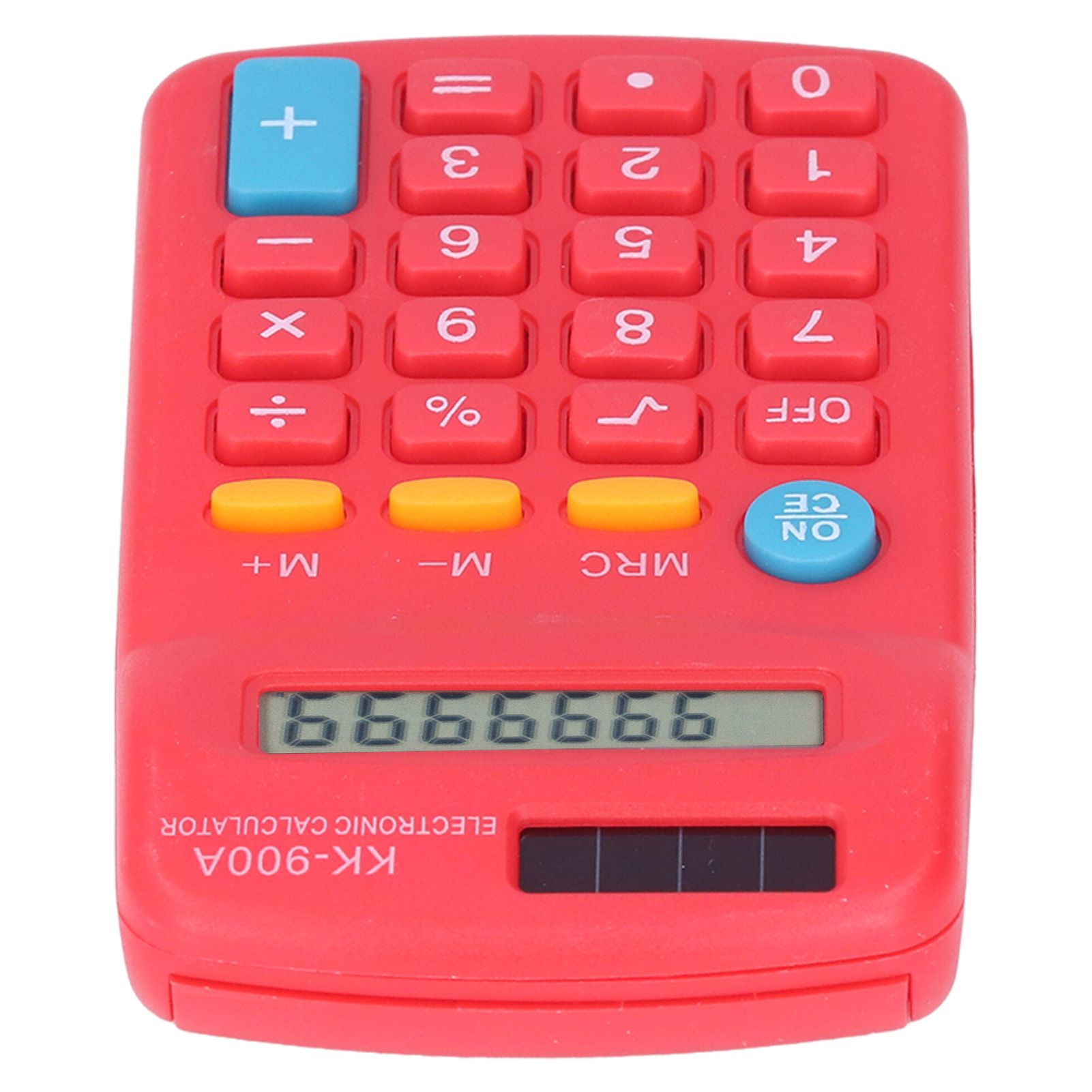Mini Calculators Handheld 8 Digit with LCD Display Sensitive Button Solar Battery Dual Power for Office School BusinessRed - Image 5