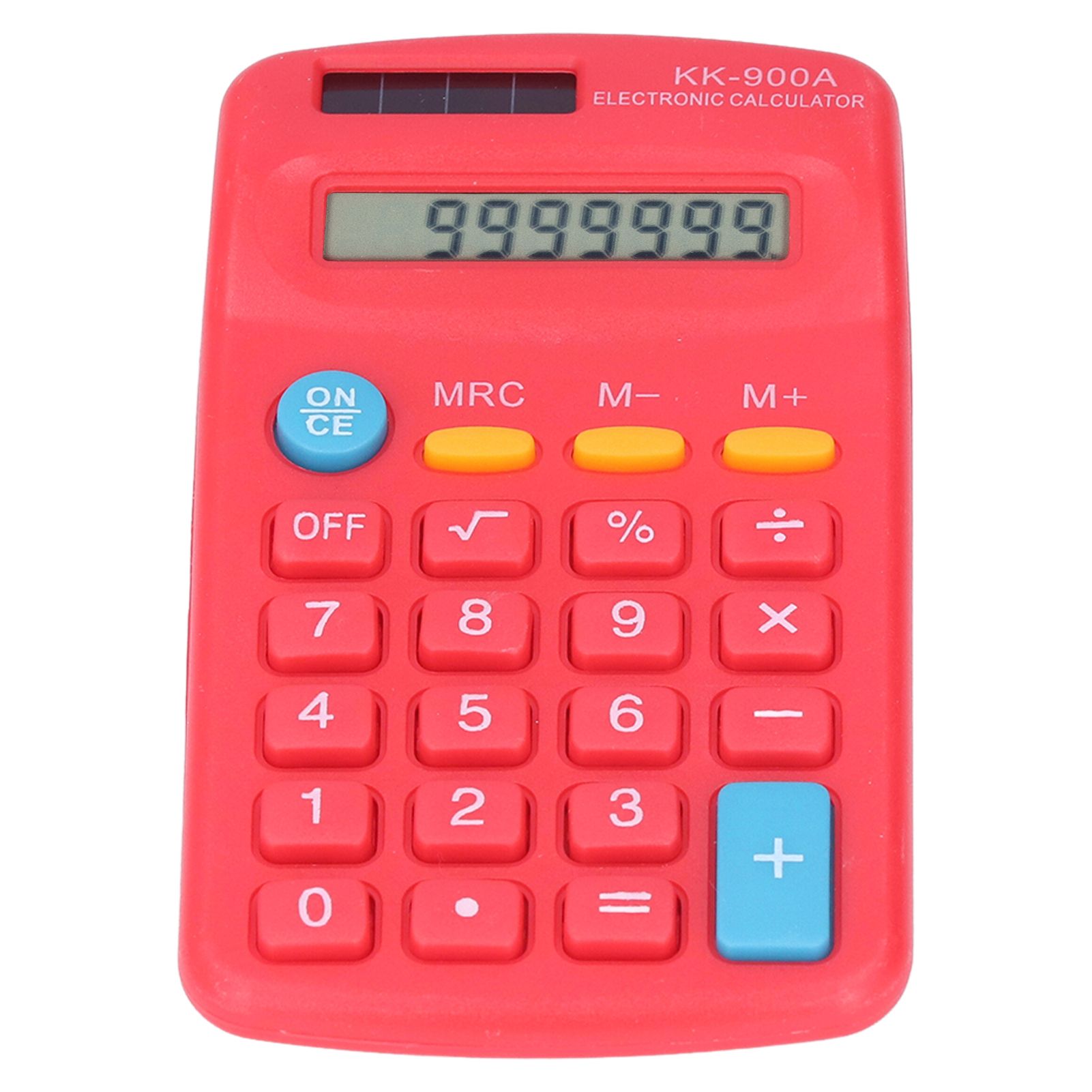 Mini Calculators Handheld 8 Digit with LCD Display Sensitive Button Solar Battery Dual Power for Office School BusinessRed - Image 6