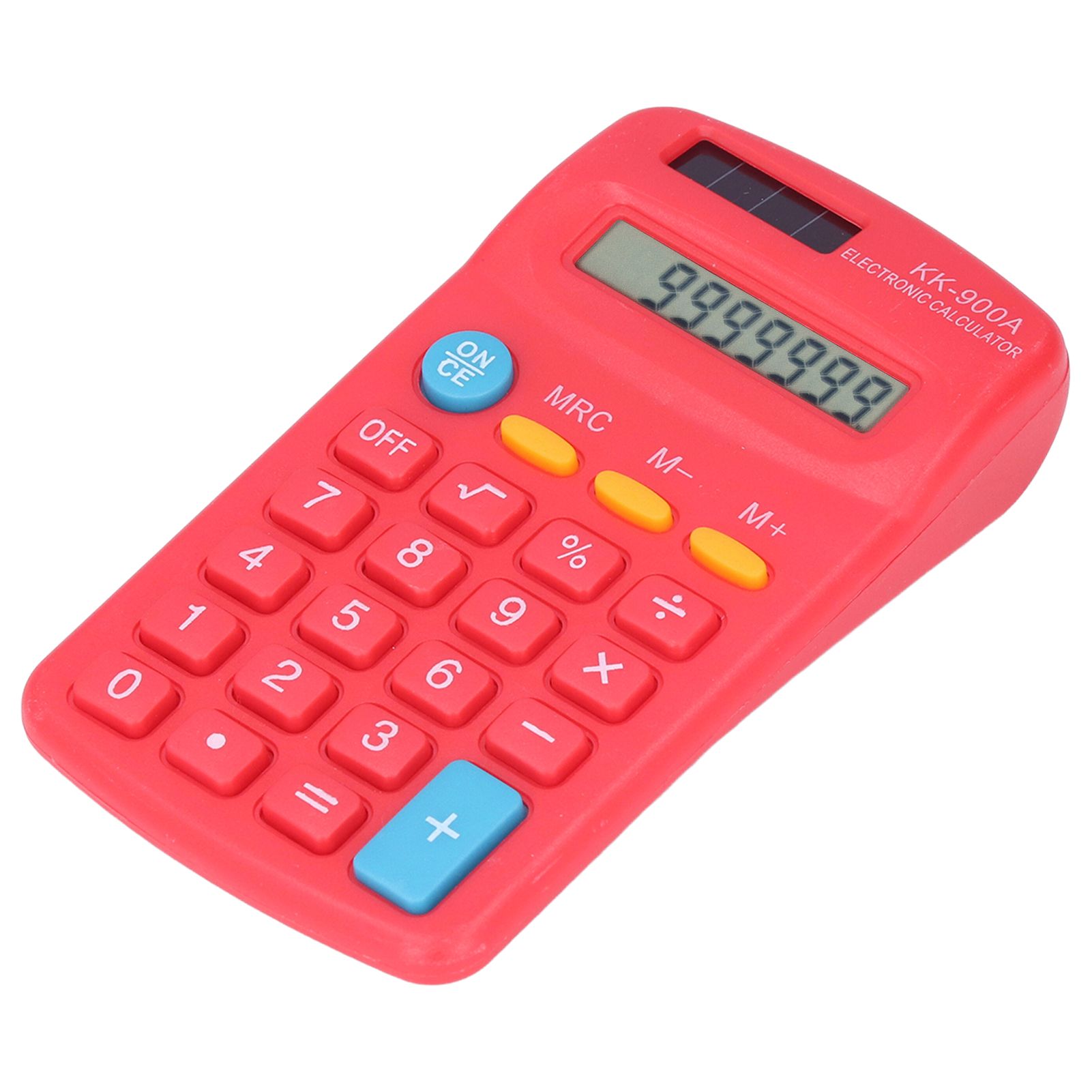 Mini Calculators Handheld 8 Digit with LCD Display Sensitive Button Solar Battery Dual Power for Office School BusinessRed - Image 8