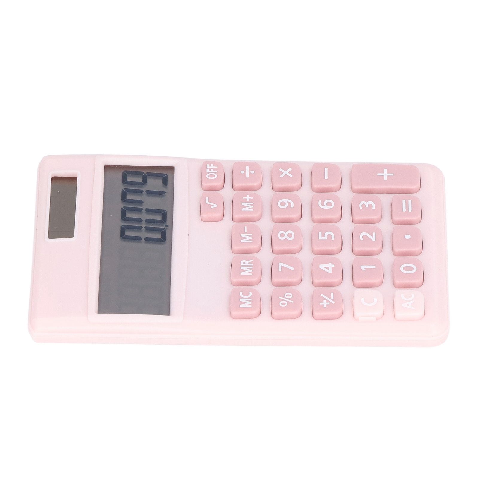 Calculators 8 Digit Solar Battery Dual Power Handheld Pocket Calculator with Large LCD Display Big Sensitive ButtonPink - Image 6