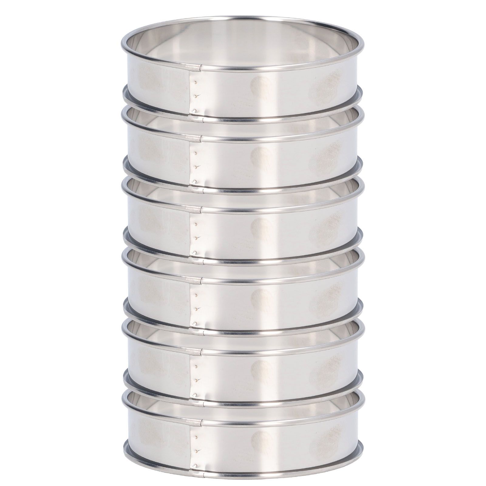 6 PCS Crumpet Rings Double Volume Easy Demoulding DIY Stainless Steel English Muffin Rings for Home Food Making Tool10cm / 3.9in - Image 7