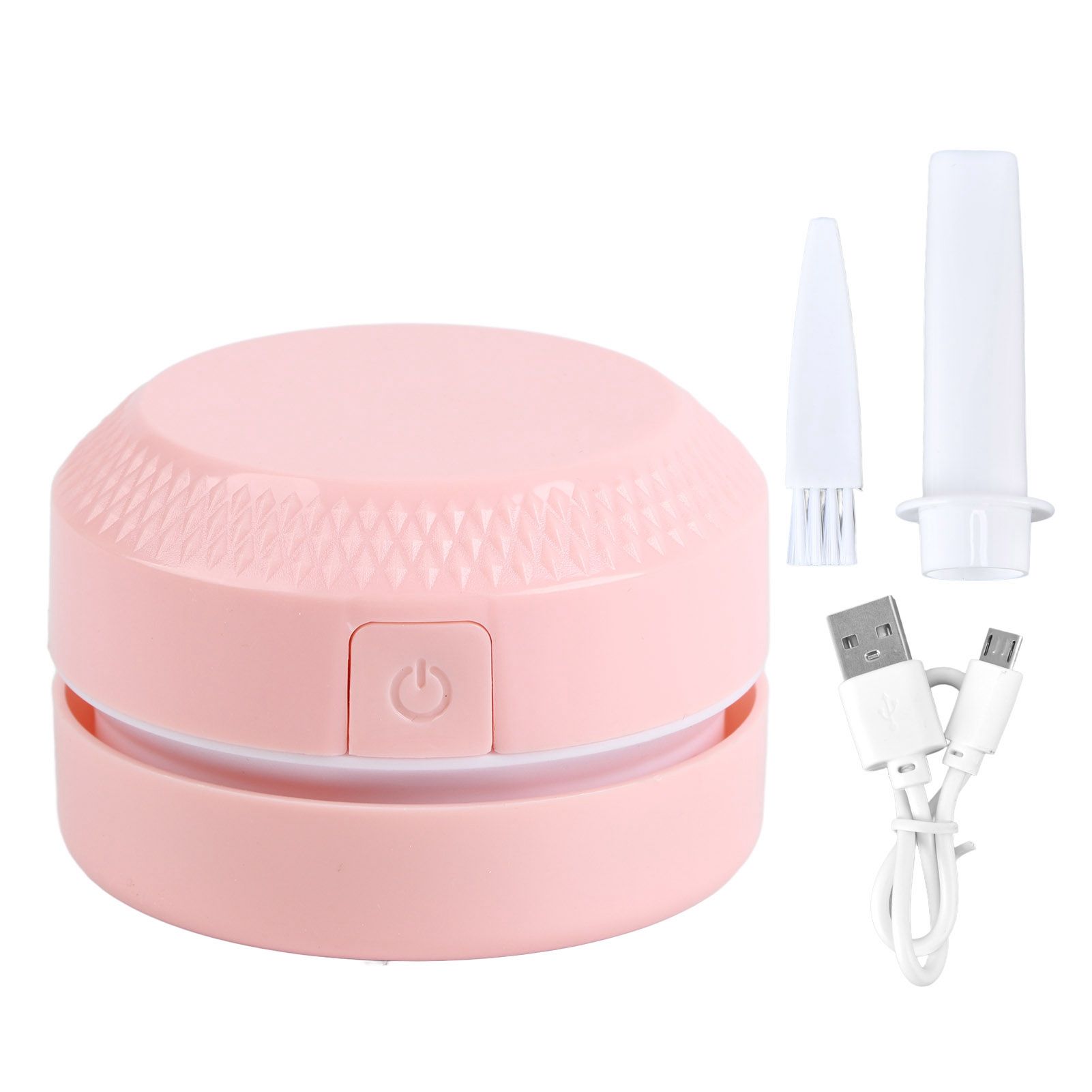 Desktop Dust Collector Table Dust Cleaner USB Charging Portable Mini Dust Catcher for Office HouseholdPink - Image 1