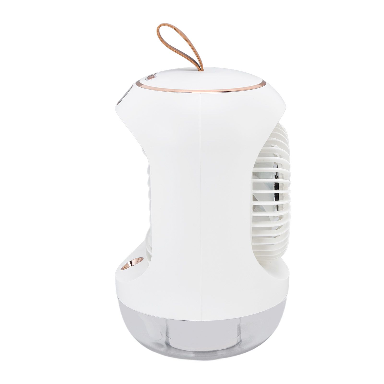 Mini Air Conditioner Humidifier Aromather 3 Gears 5 Blades USB Charging Night Light Water Cooling Fan White - Image 5