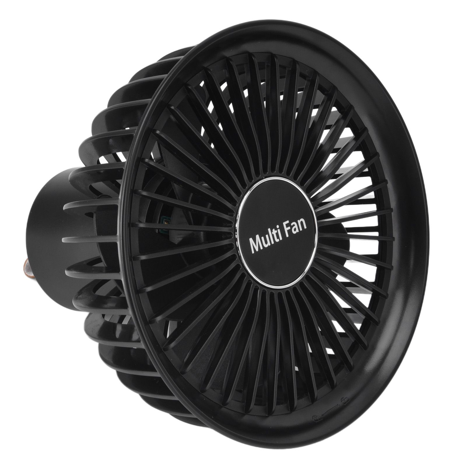 Electric Fan Portable Multifunctional Usb Charging Outdoor Hanging Battery Powered Fan for Home Office Study Camping Black - Image 2