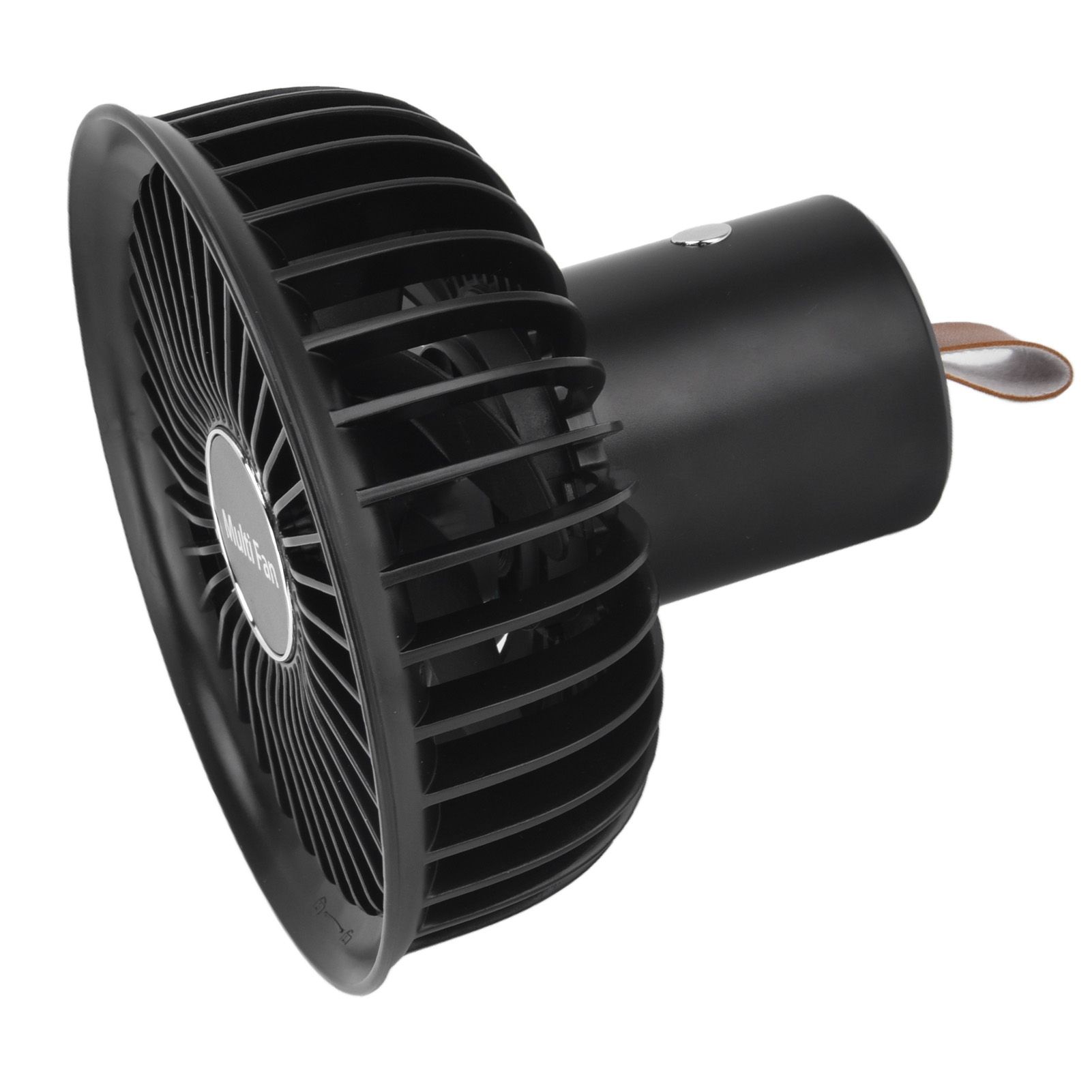 Electric Fan Portable Multifunctional Usb Charging Outdoor Hanging Battery Powered Fan for Home Office Study Camping Black - Image 7