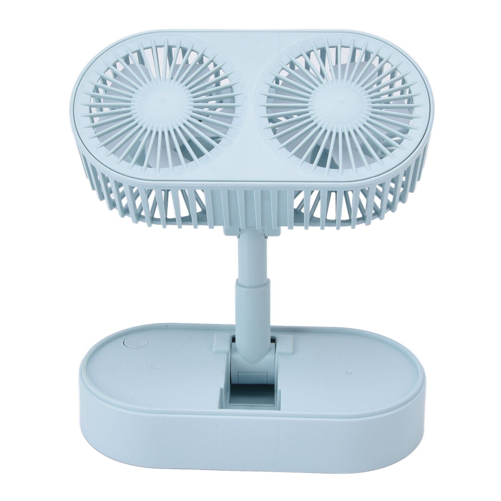 Desktop Double Fan Dual Motor 135° Angle Adjustable Handheld Fan Three Levels Adjustable Low Noise Operation Fan for OfficeBlue - Image 7
