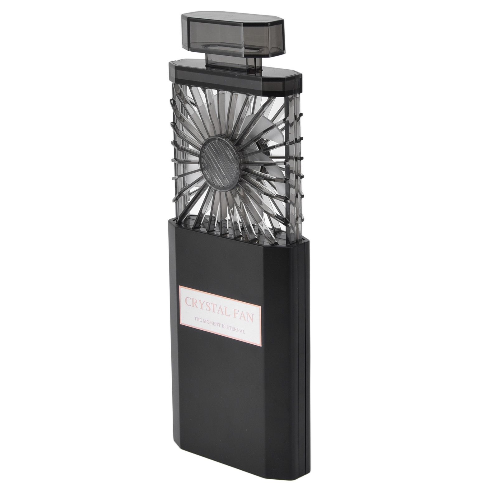 Handheld Fan 3 Speed Ladies Small Fan USB 1200mAh Battery Rechargeable Handheld Portable Pull Out Design Office Fan Black - Image 7