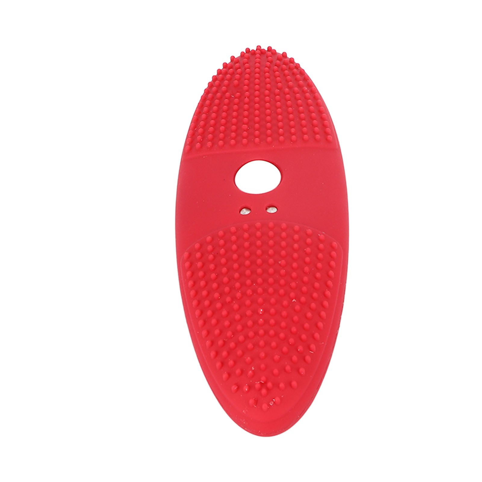 Ultrasonic Scrubber 3 Levels USB Charging High Frequency Vibration Dual Waving Ultrasonic Vegetable Washing Machine Red - Image 2