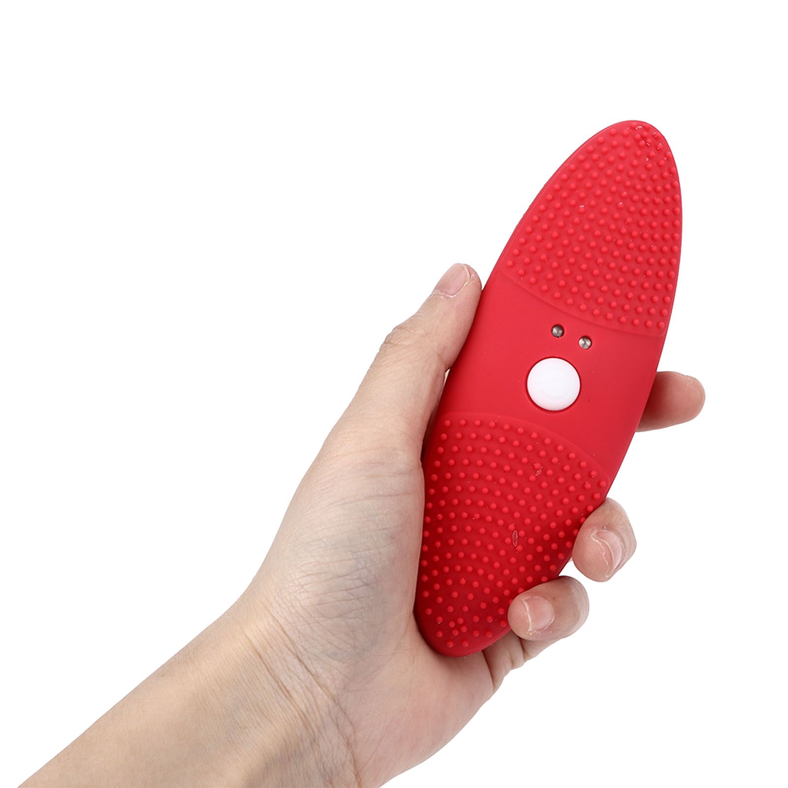 Ultrasonic Scrubber 3 Levels USB Charging High Frequency Vibration Dual Waving Ultrasonic Vegetable Washing Machine Red - Image 8