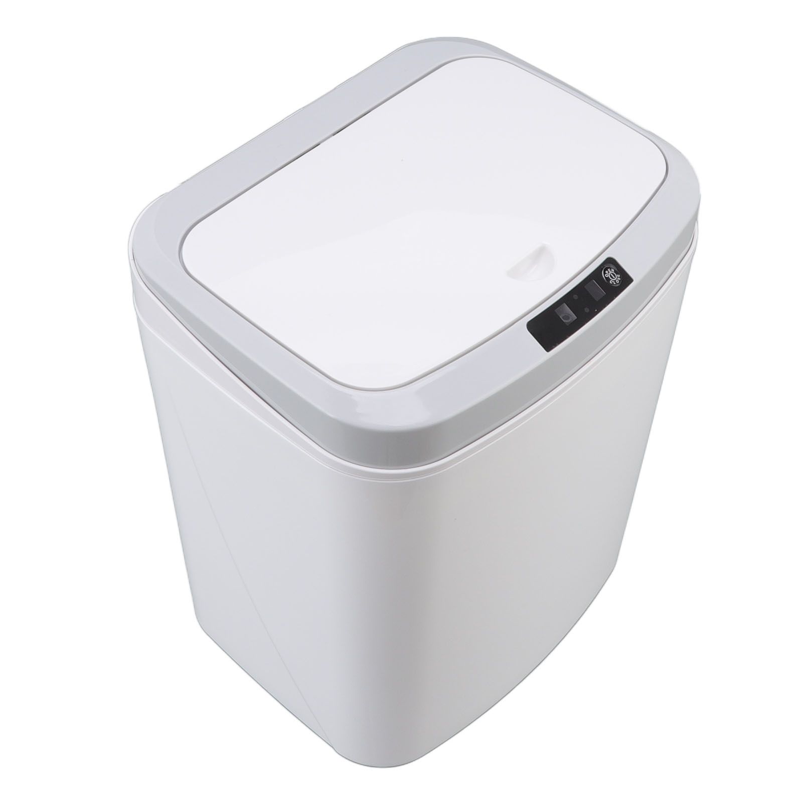 Smart Trash Can 16L Infrared Induction Button Control Manual Mute Household Automatic Trash Can with Night Light White - Image 6