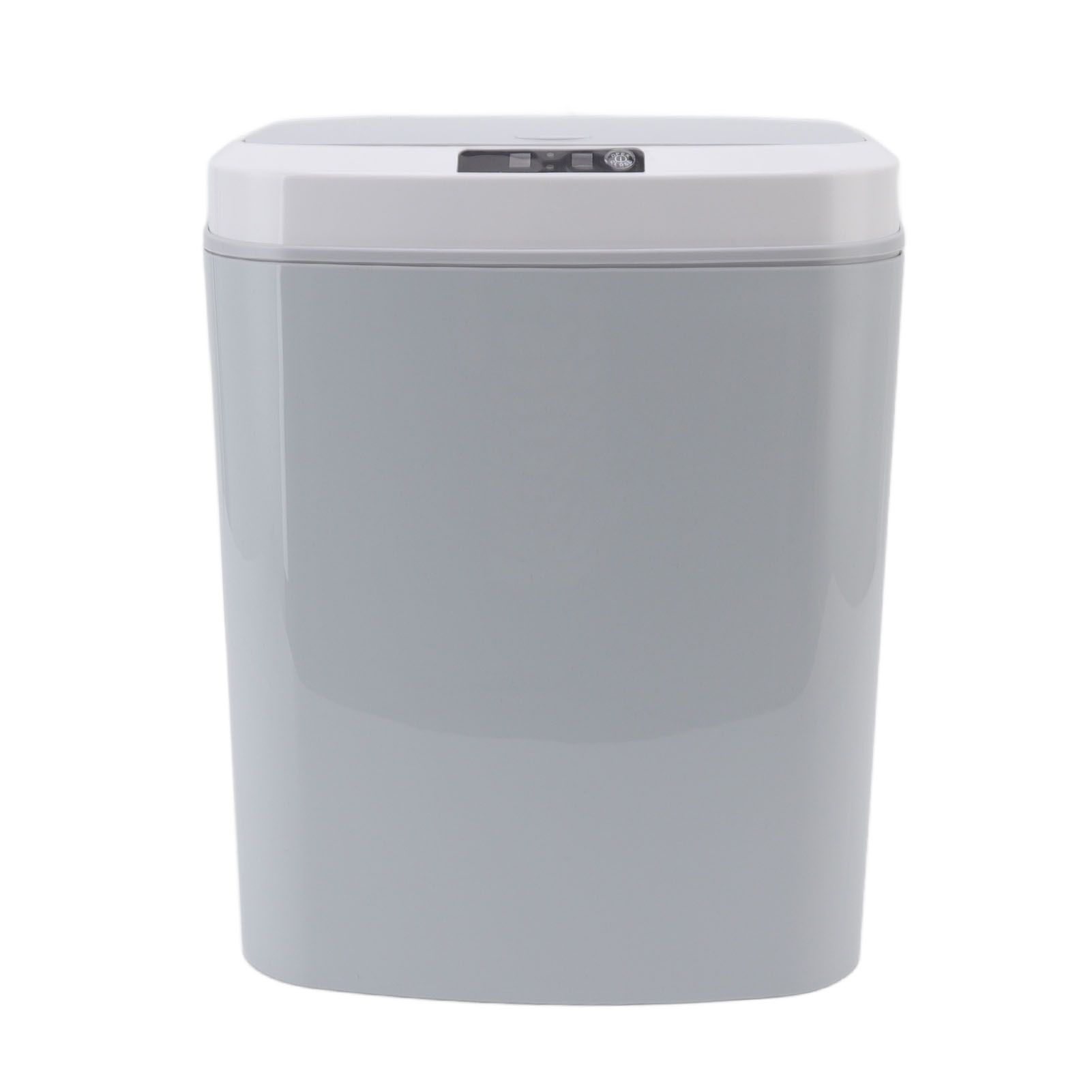 Smart Trash Can 16L Infrared Induction Button Control Manual Mute Household Automatic Trash Can with Night Light Gray - Image 4