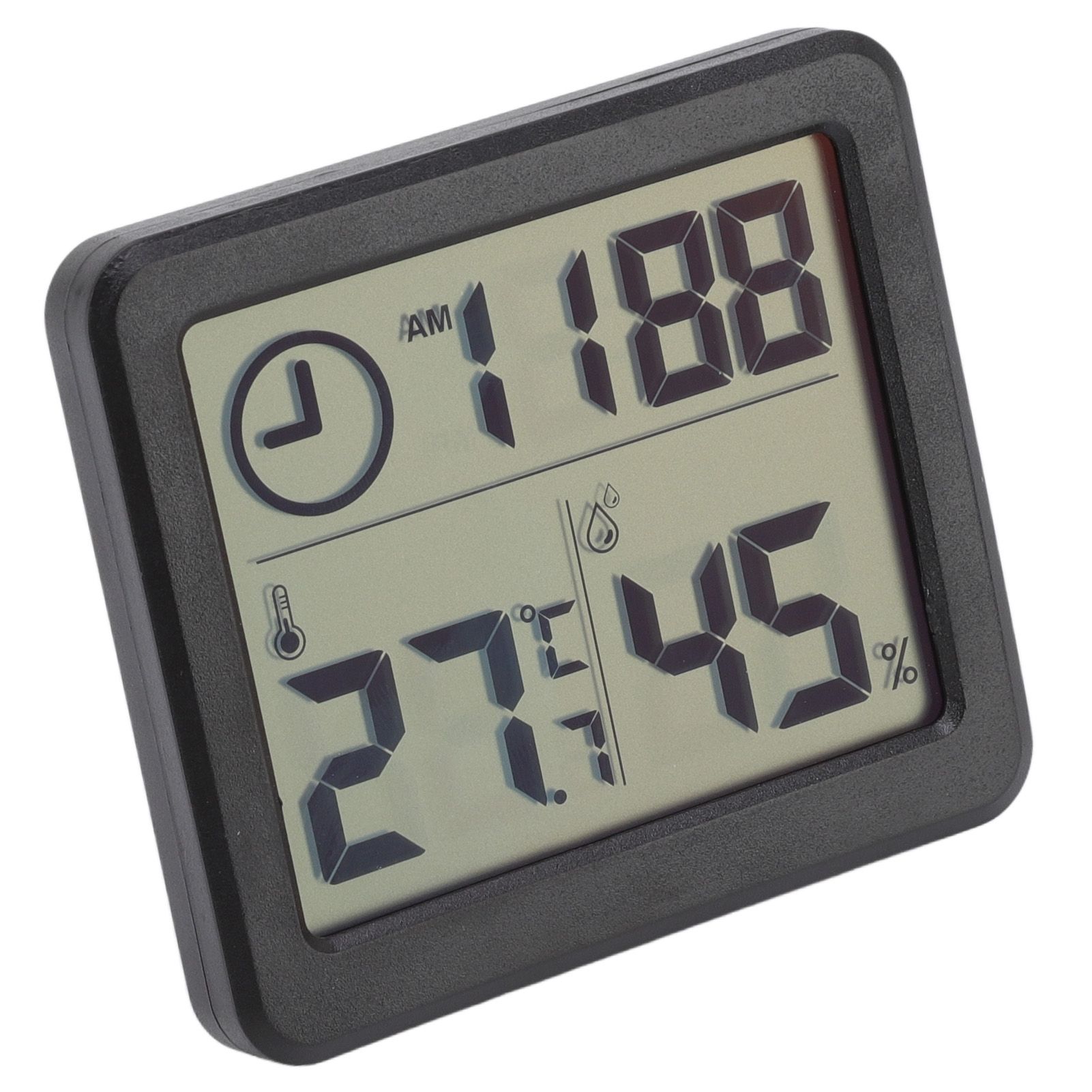 Digital Thermometer Hygrometer High Accuracy Four Stomatal Monitoring Temperature Humidity Tester with 3.2in Screen Black - Image 4