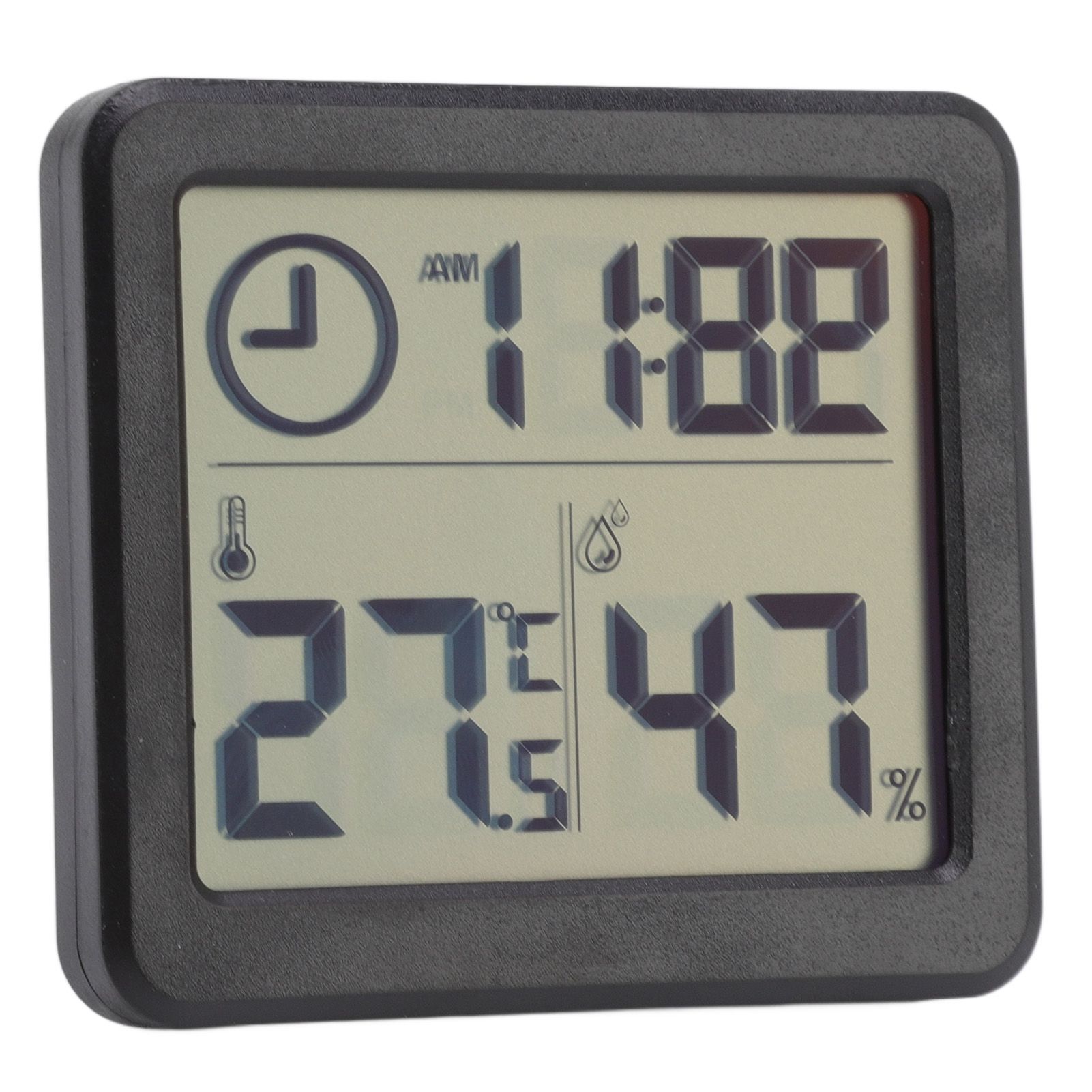 Digital Thermometer Hygrometer High Accuracy Four Stomatal Monitoring Temperature Humidity Tester with 3.2in Screen Black - Image 5