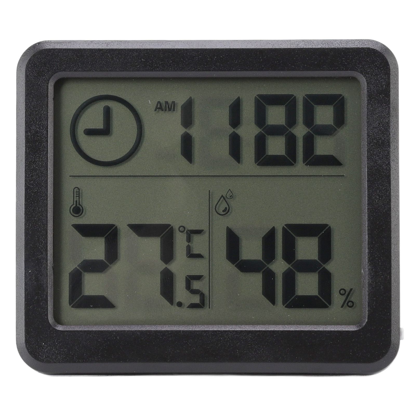 Digital Thermometer Hygrometer High Accuracy Four Stomatal Monitoring Temperature Humidity Tester with 3.2in Screen Black - Image 6