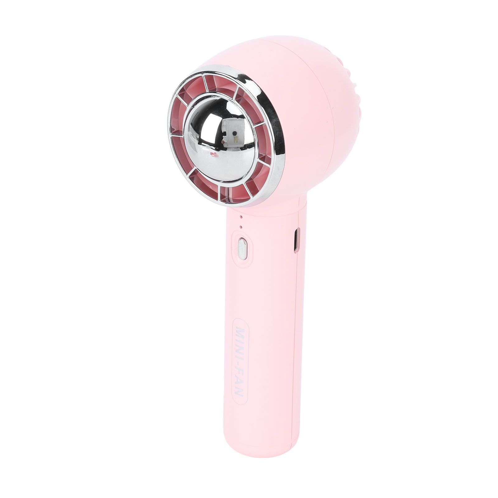 Handheld Fan 3 Speeds USB Charging Strong Wind Lightweight 1200mAh Battery Portable Fan Handheld for Office Travel Pink - Image 5