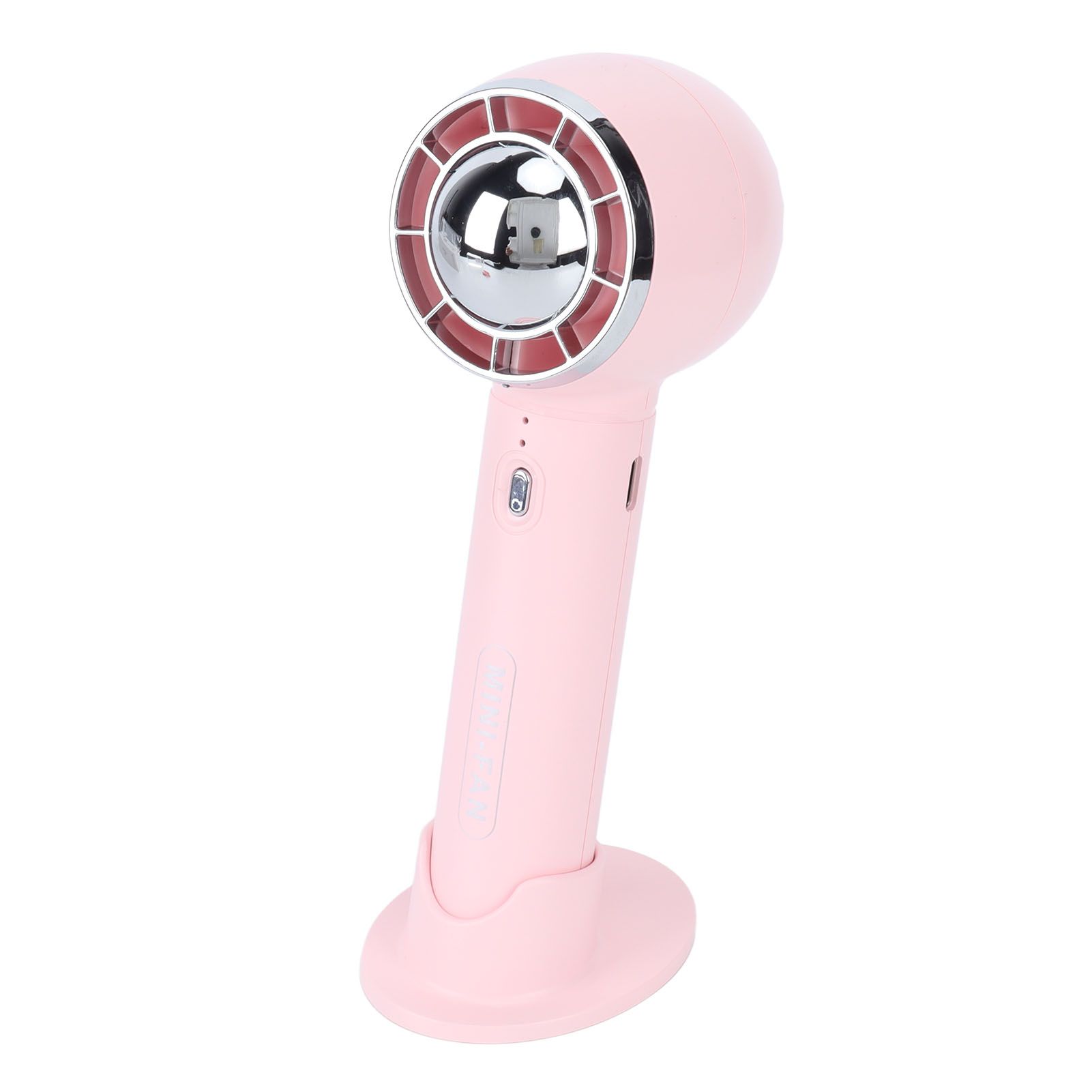 Handheld Fan 3 Speeds USB Charging Strong Wind Lightweight 1200mAh Battery Portable Fan Handheld for Office Travel Pink - Image 8
