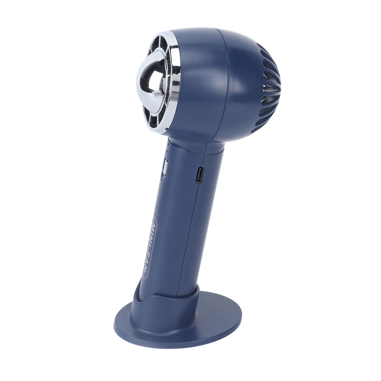 Handheld Fan 3 Speeds USB Charging Strong Wind Lightweight 1200mAh Battery Portable Fan Handheld for Office Travel Blue - Image 2