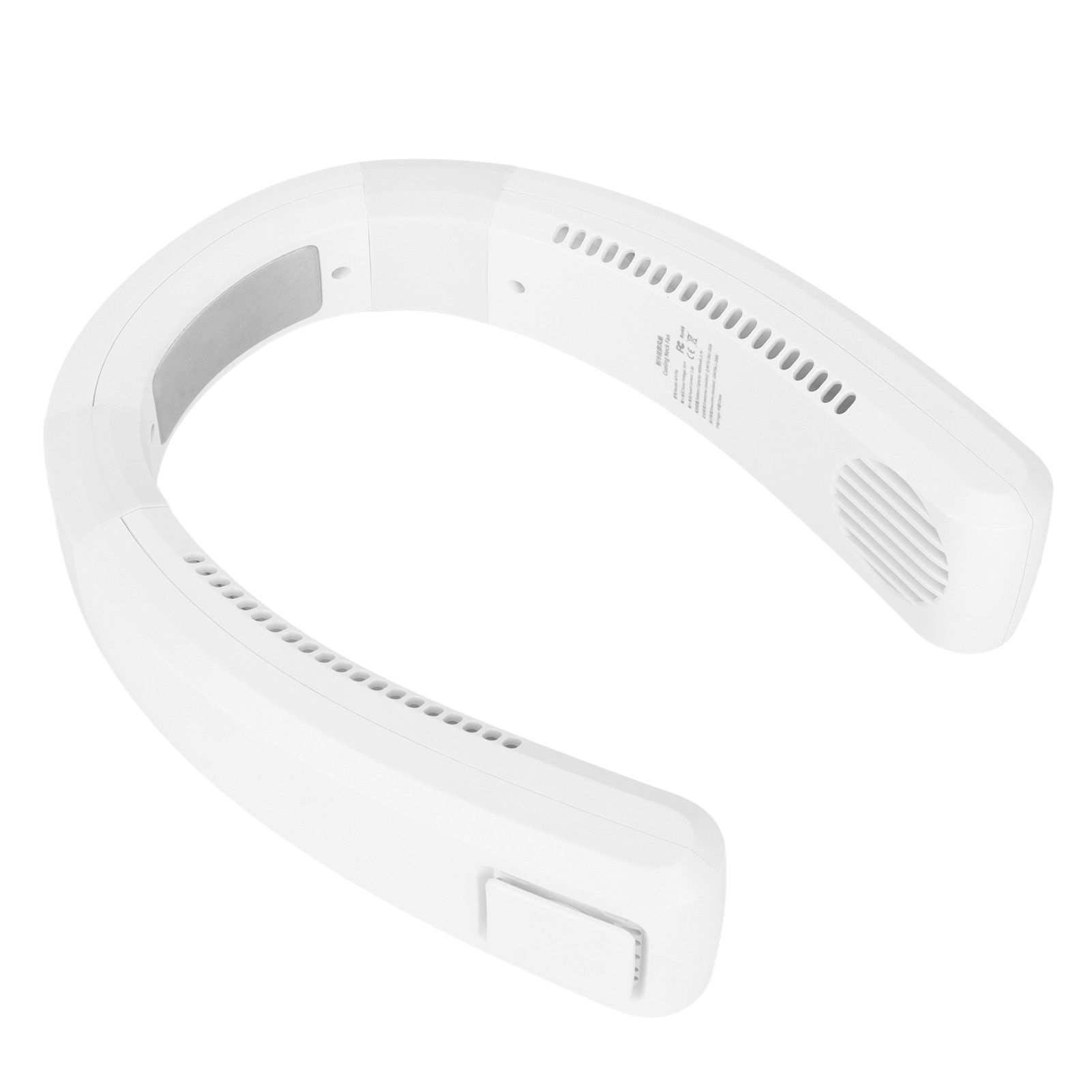 Neck Fan USB Charging 80 Holes 4000 to 5500rpm High Poly Wind Wearable Fan Portable Fan for Household Outdoor White - Image 3
