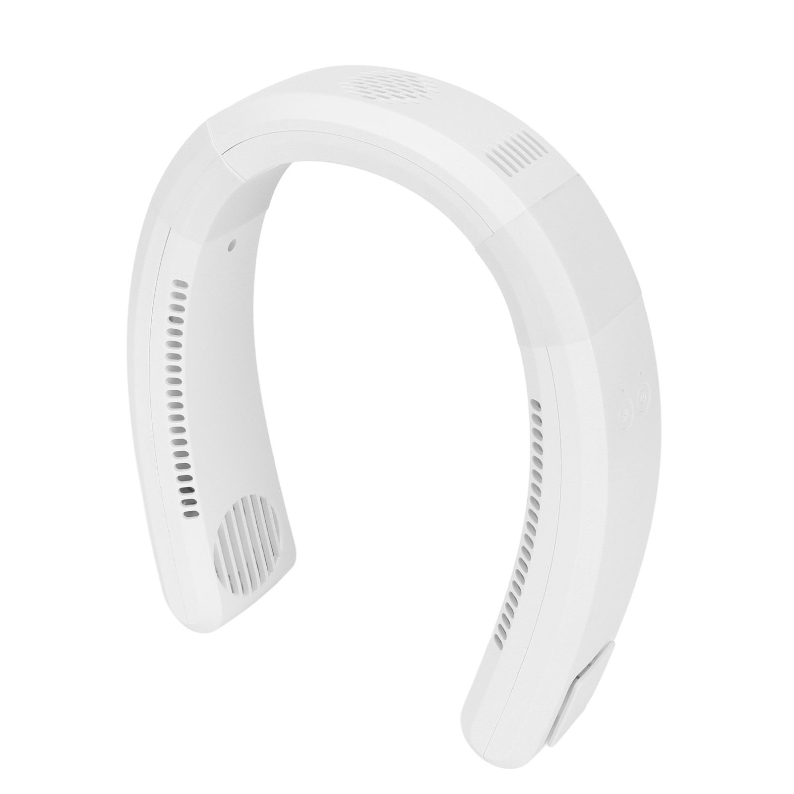 Neck Fan USB Charging 80 Holes 4000 to 5500rpm High Poly Wind Wearable Fan Portable Fan for Household Outdoor White - Image 6