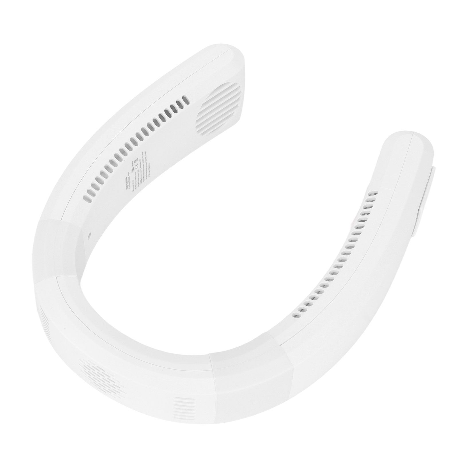Neck Fan USB Charging 80 Holes 4000 to 5500rpm High Poly Wind Wearable Fan Portable Fan for Household Outdoor White - Image 8