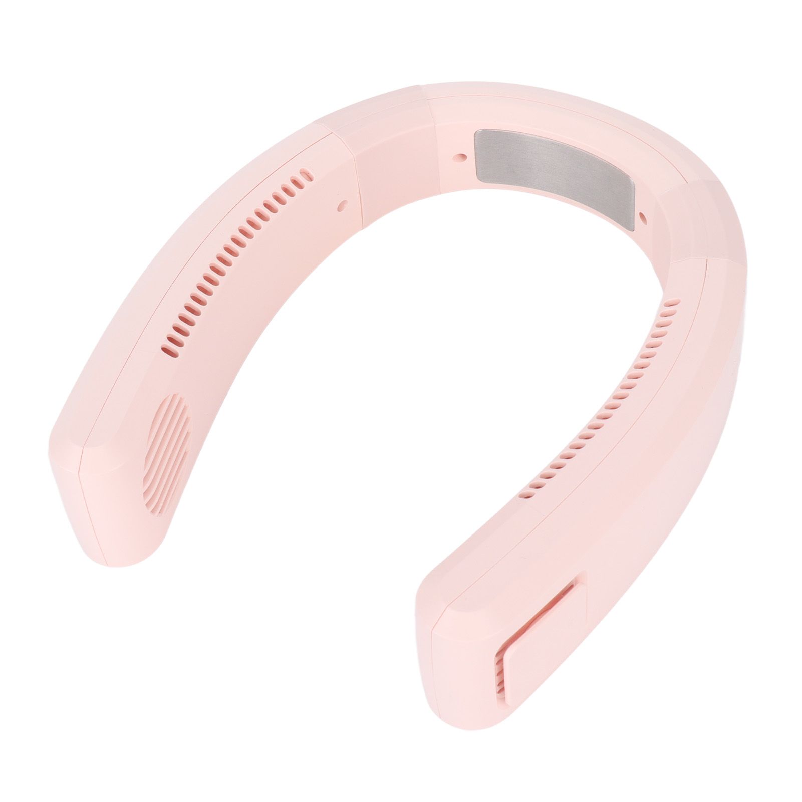 Neck Fan USB Charging 80 Holes 4000 to 5500rpm High Poly Wind Wearable Fan Portable Fan for Household Outdoor Pink - Image 2