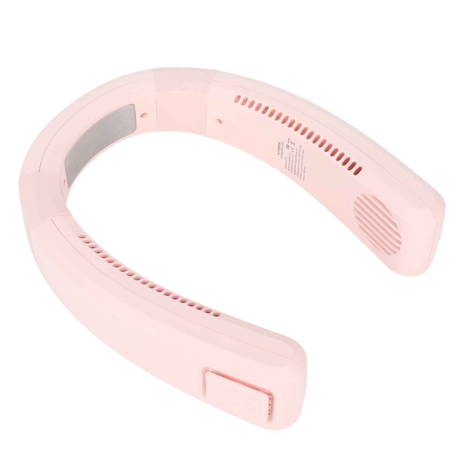 Neck Fan USB Charging 80 Holes 4000 to 5500rpm High Poly Wind Wearable Fan Portable Fan for Household Outdoor Pink - Image 4